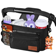 Universal Stroller Organizer with Cup Holder: Baby Travel Essential, Stroller Caddy