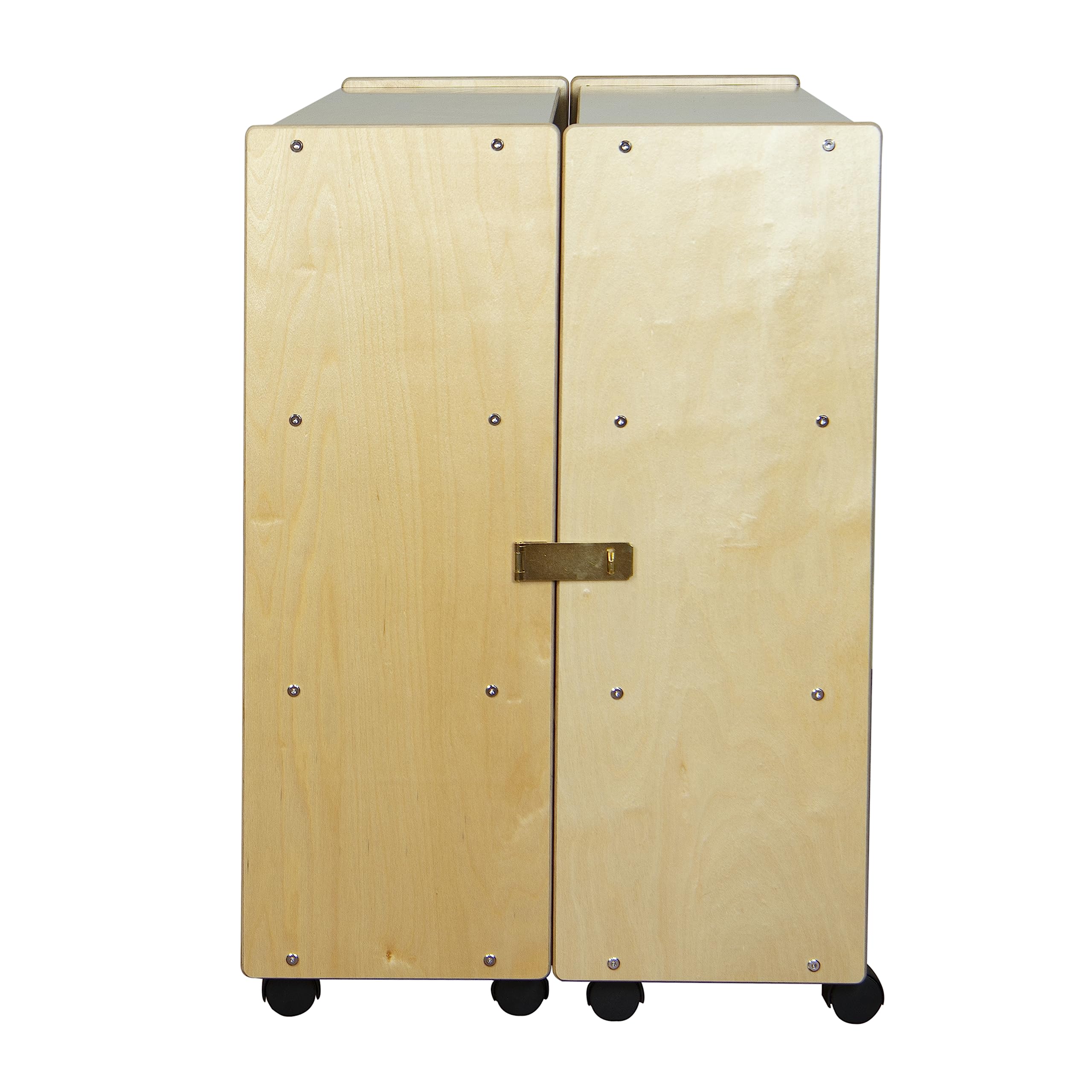Large Folding Mobile Storage Organizer with Rolling Casters
