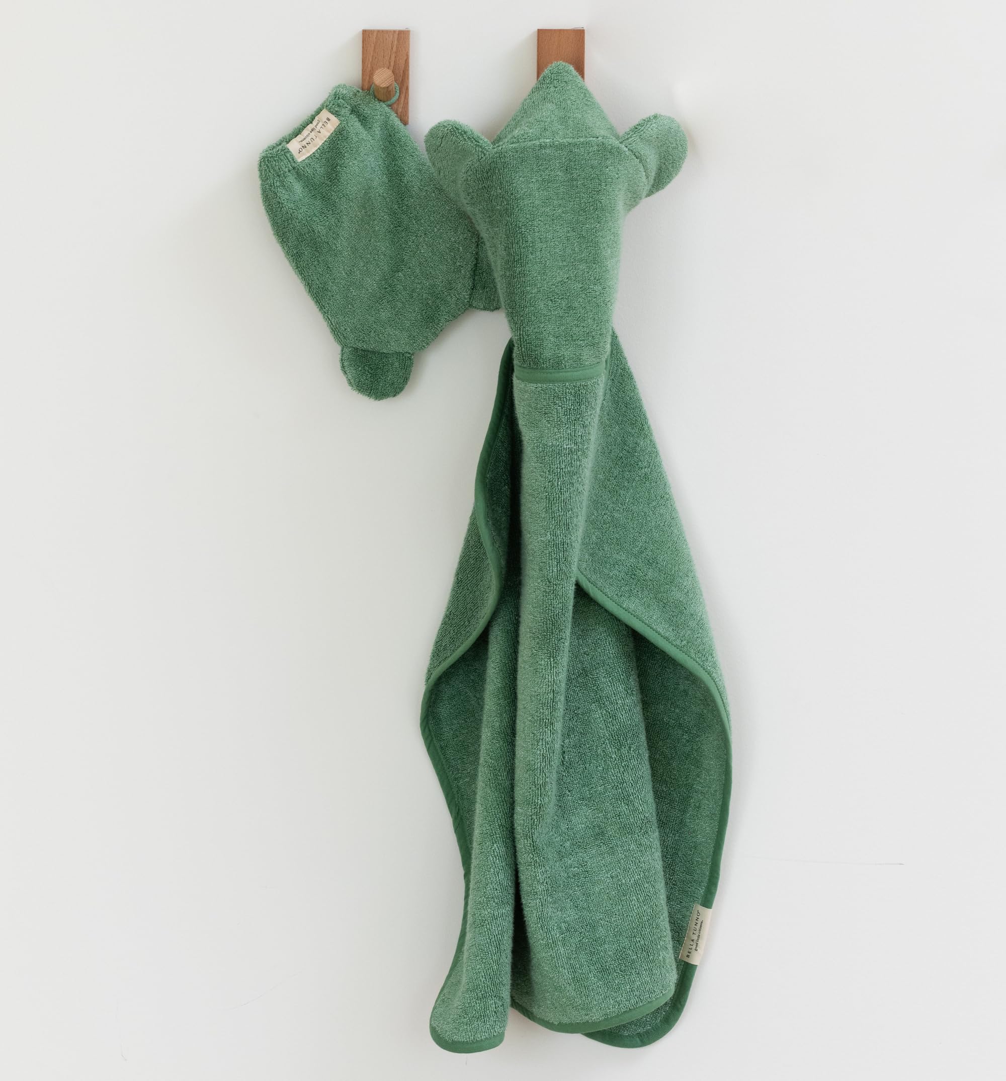 Baby Bath Towel and Wash Mitt Set – Soft Absorbent Hooded