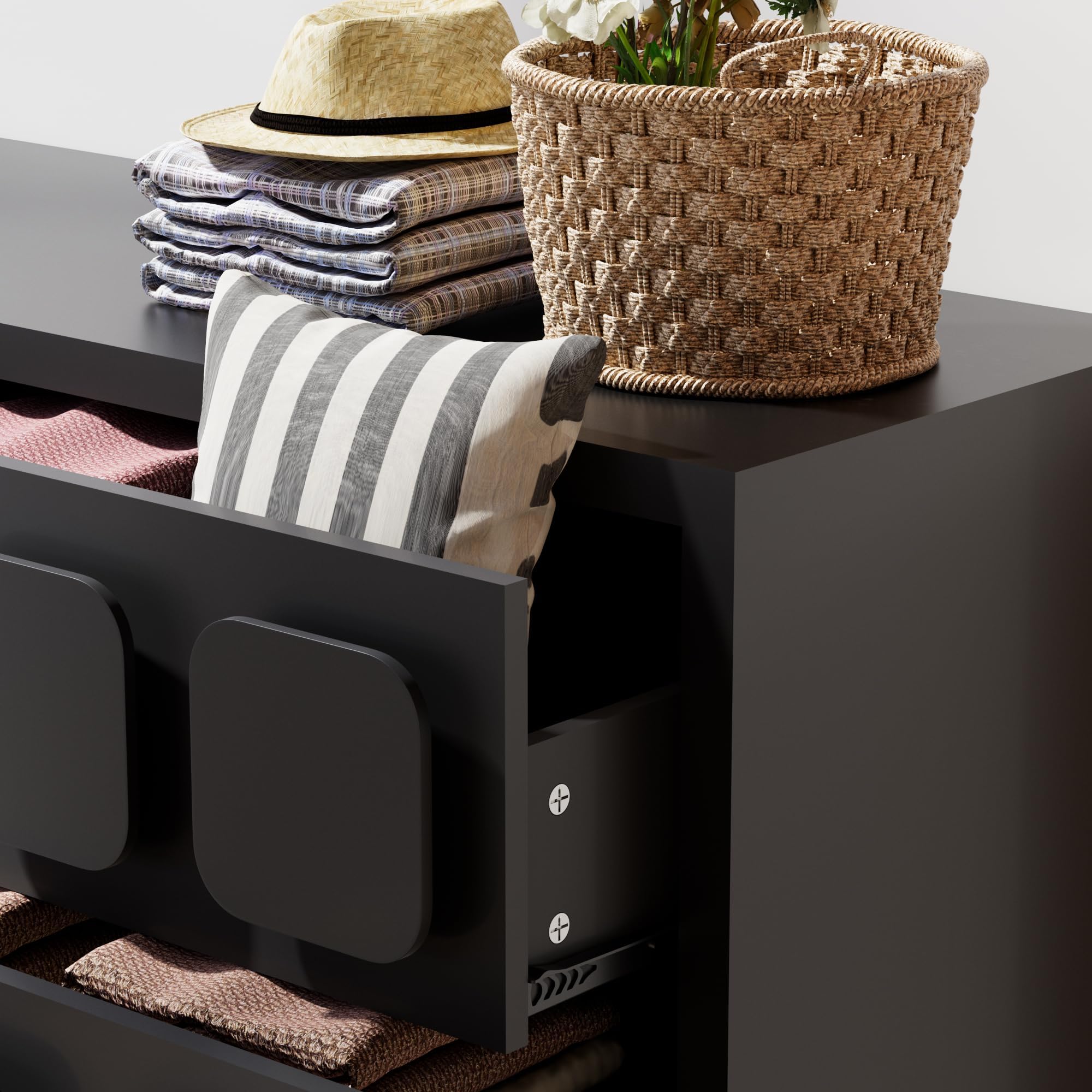 6-Drawer Dresser for Nursery and Kids Bedroom