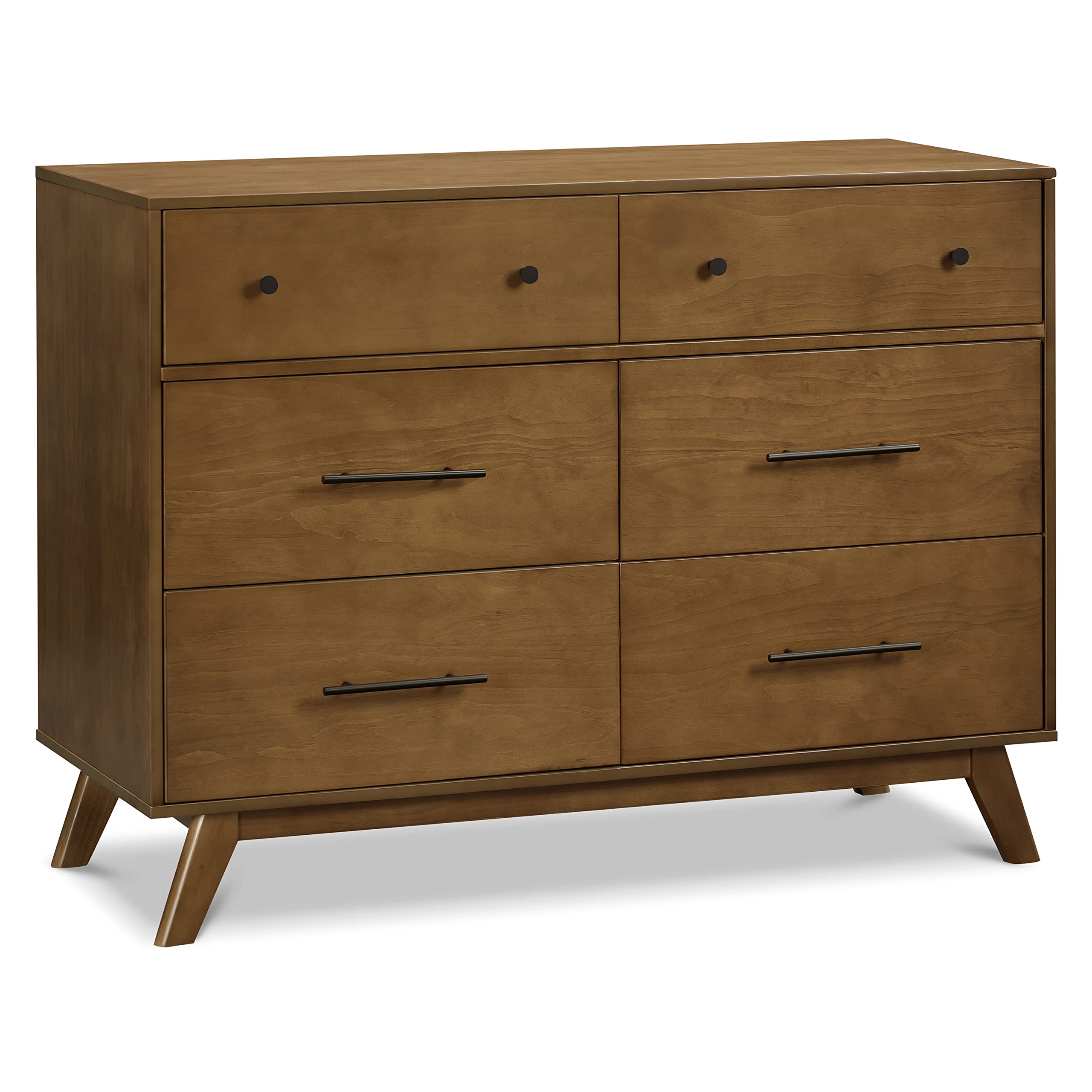 6-Drawer Baby Dresser for Bedroom - GREENGUARD Gold s -Dresser for Kids Bedroom, Living Room, Nursery -Walnut