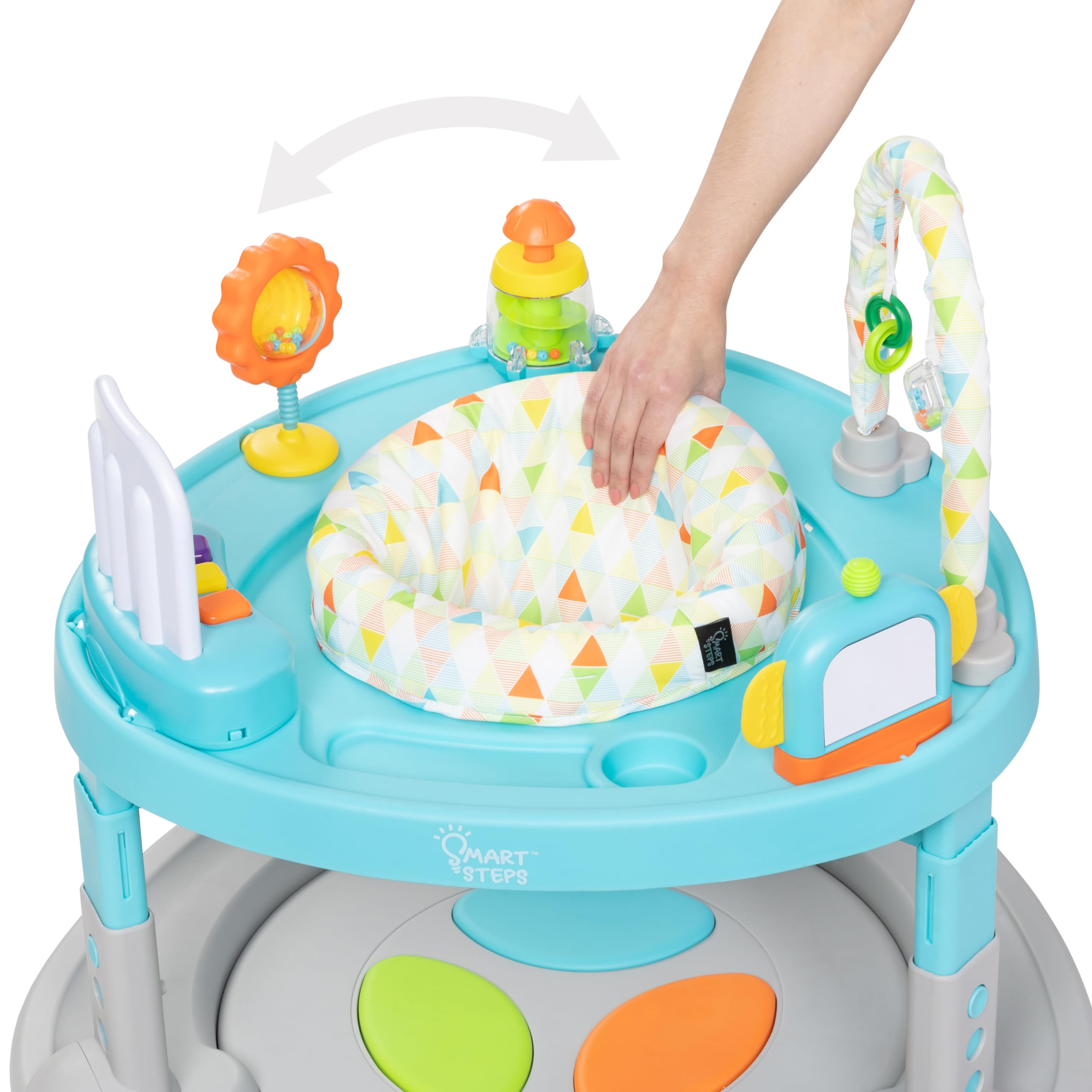 4-in-1 Activity Center Walker with Bouncer and Music
