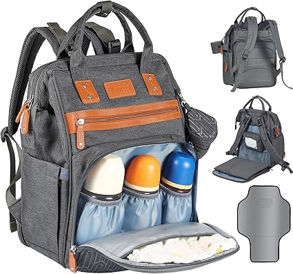 Baby Diaper Bag Backpack with Changing Station, best baby registry