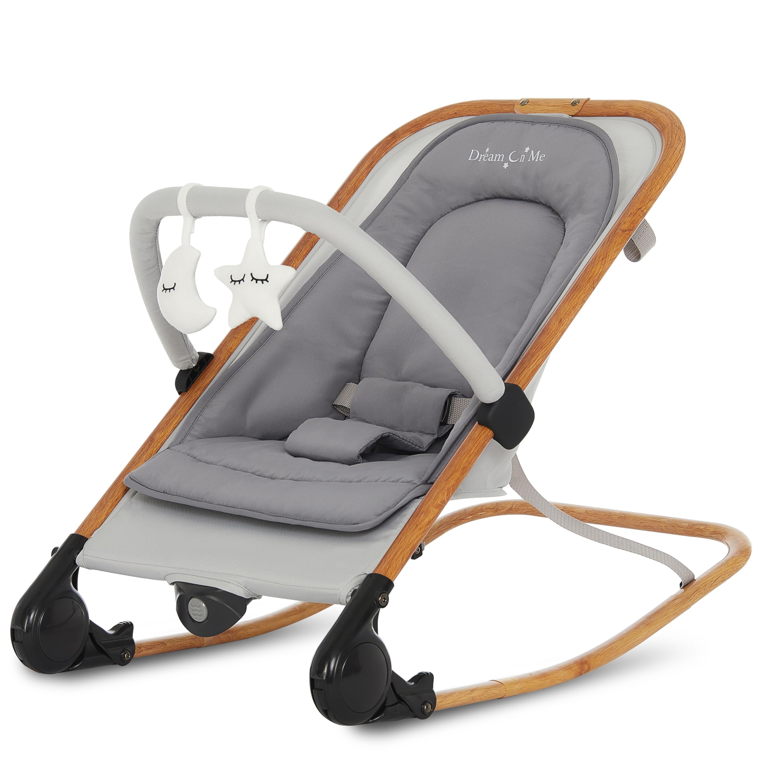 2-in-1 Baby Rocker and Stationary Seat with Adjustable Recline