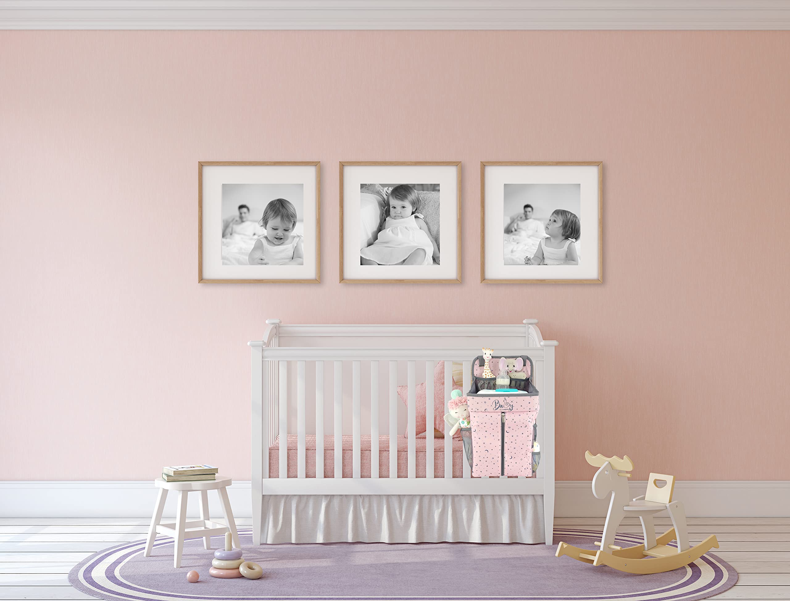 Hanging Diaper Caddy - Baby Diaper Organizer for Changing Table