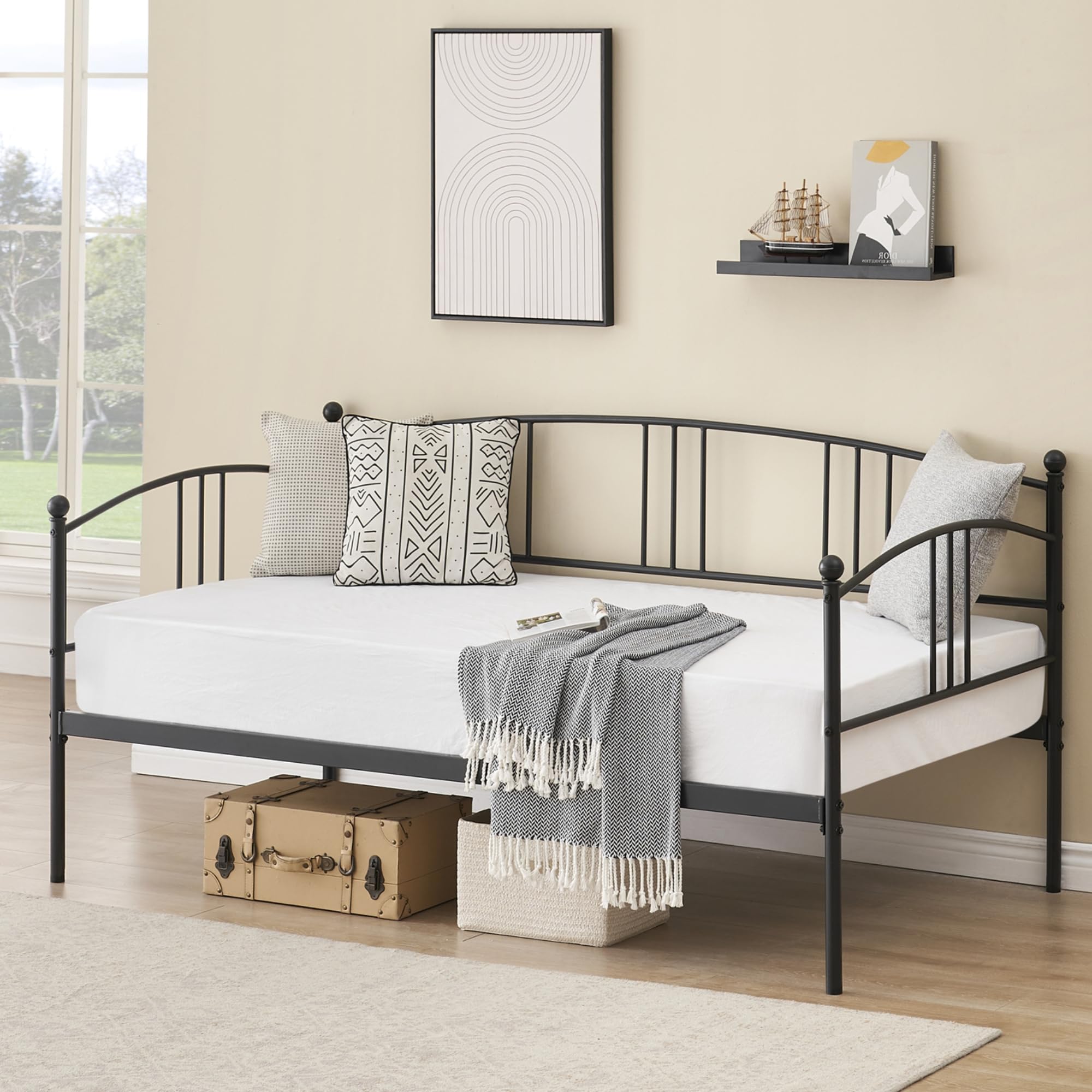 Metal Twin Daybed with Trundle
