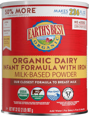 Organic Baby Formula for Babies 0-12 Months, Powdered Dairy Infant Formula
