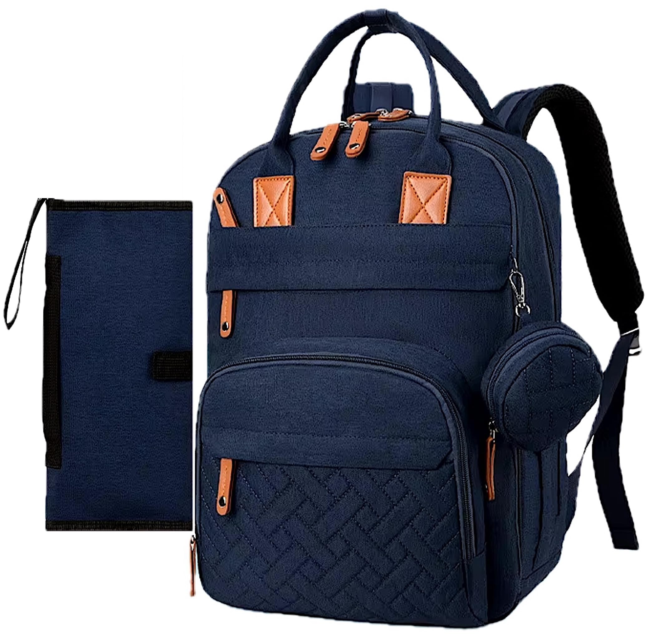 Baby Diaper Bag Backpack - Large Bag for Boys & Girls, with Changing Pad