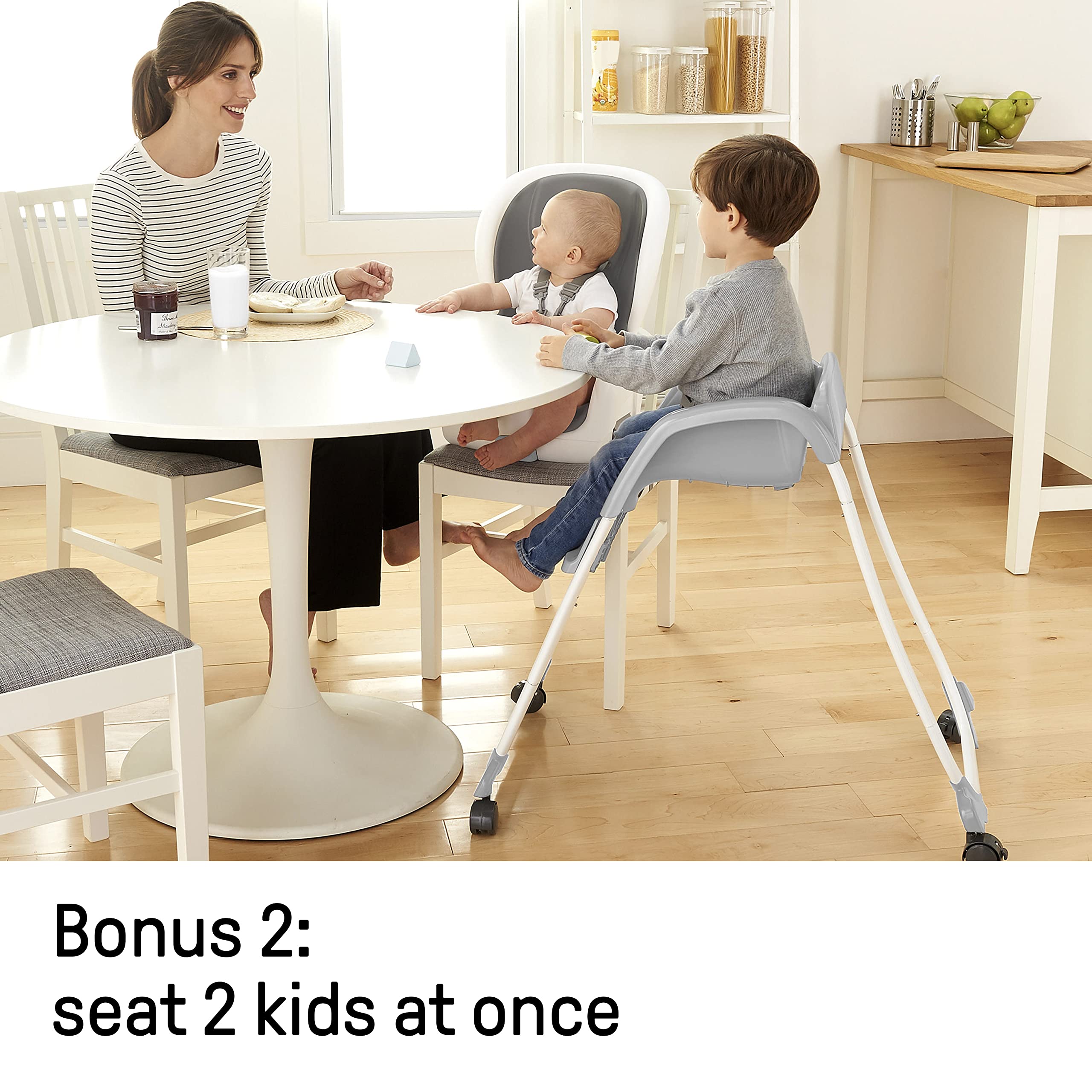 3-in-1 Convertible High Chair with Booster Seat