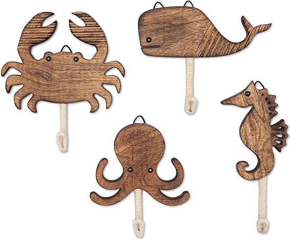 Wooden Safari Wall Decor, Wood Animal Nursery Wall Art, Boho Gender