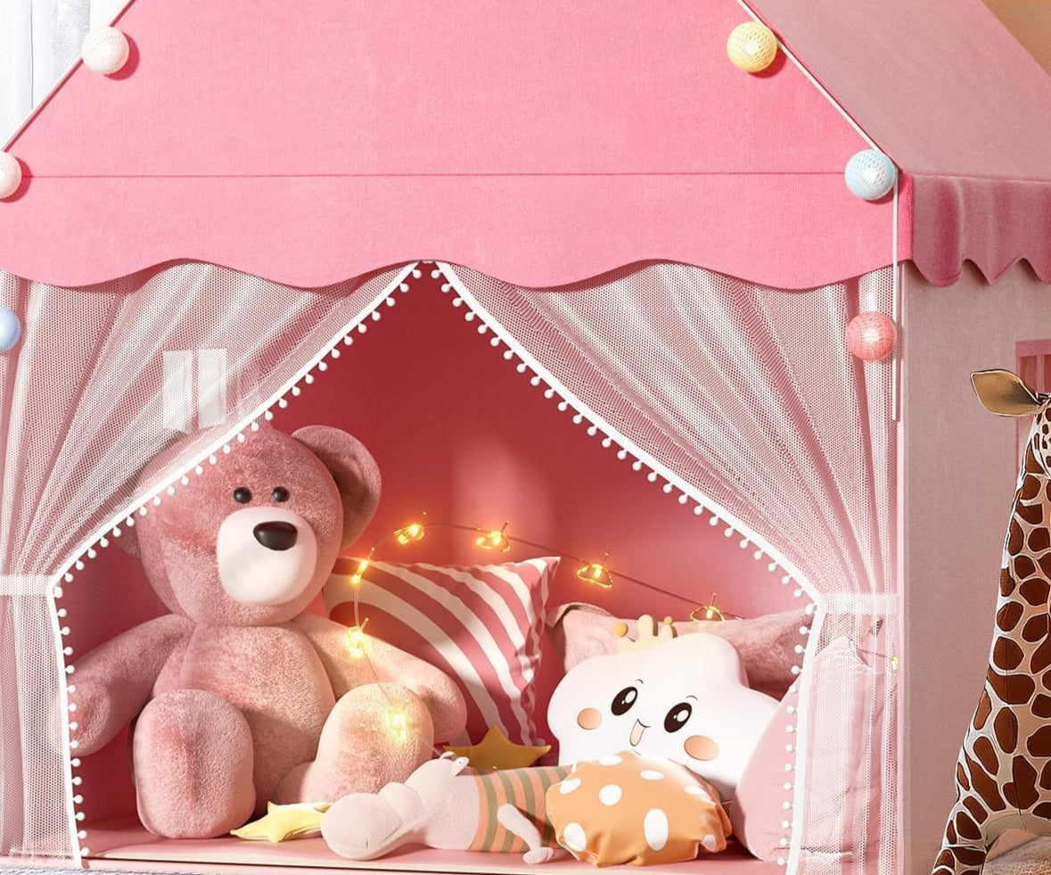Kids Play Tent with Star Light, Padded Mat,Toddler Tent