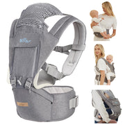 Baby Carrier, 6-in-1 Baby Carrier Newborn to Toddler with Hip Seat (Ergonomic M Position)
