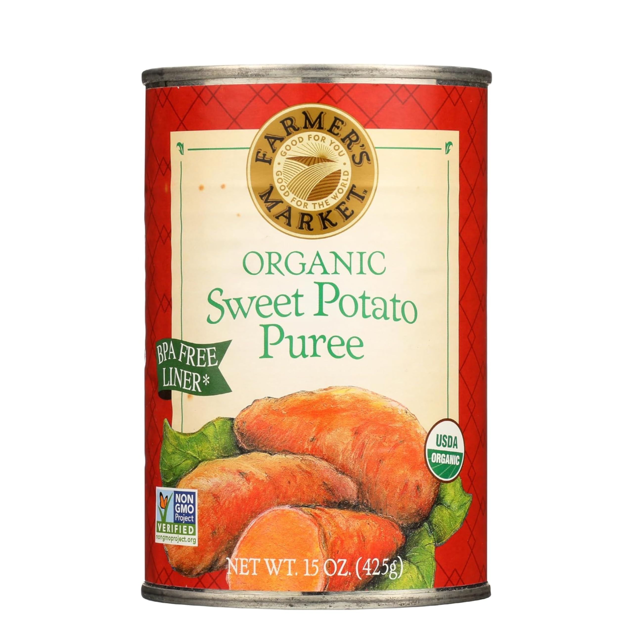 Organic Sweet Potato Puree, 15 Ounce (Pack of 12)