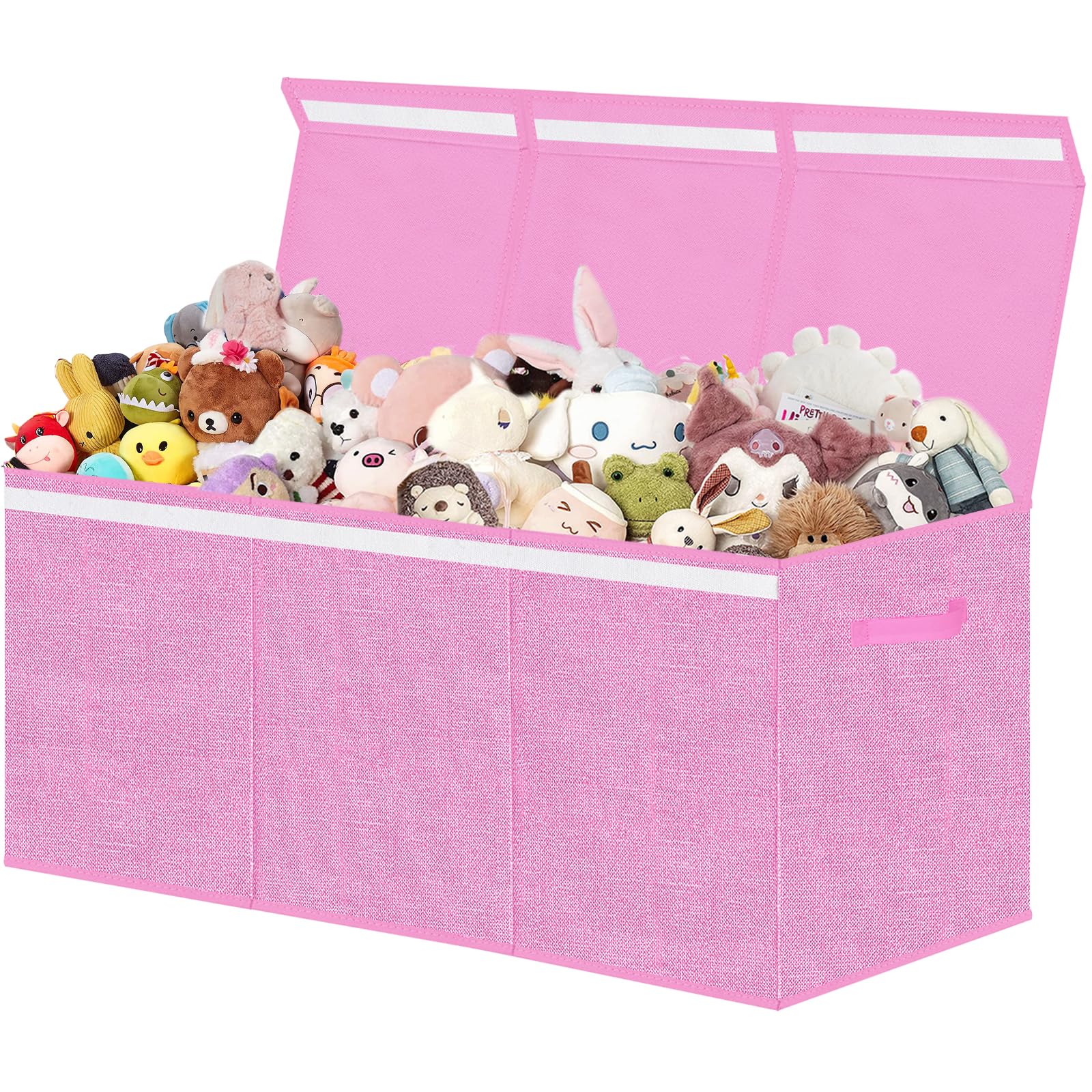 Extra Large Toy Box Chest for Girls, Collapsible Kids Toy Storage Organizer Boxes Bins