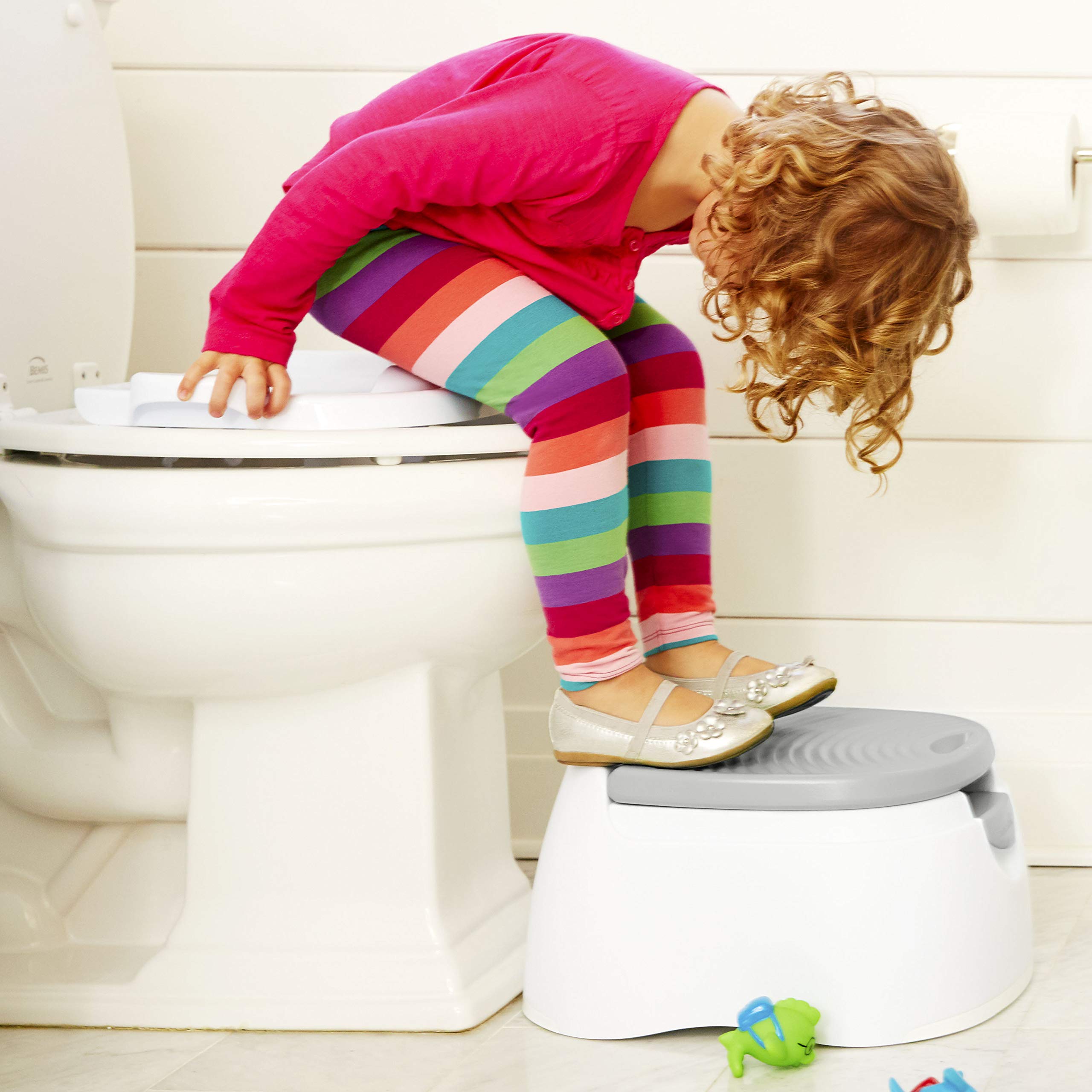 Hammer Multi-Stage 3-in-1 Potty Seat, (Potty Chair, Trainer Ring and Step Stool), Grey