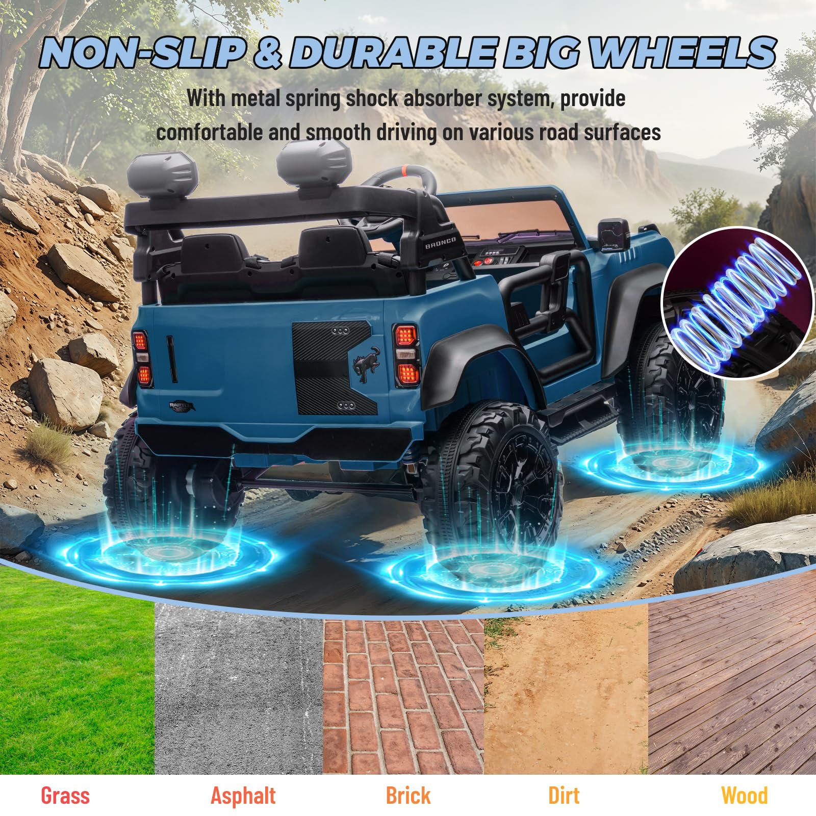24V 2-Seater Electric Ride-On Truck for Kids