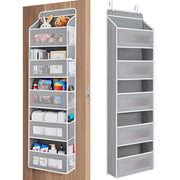 Over The Door Organizer Storage, 5 Shelf Hanging Door Organizer with 5 Large