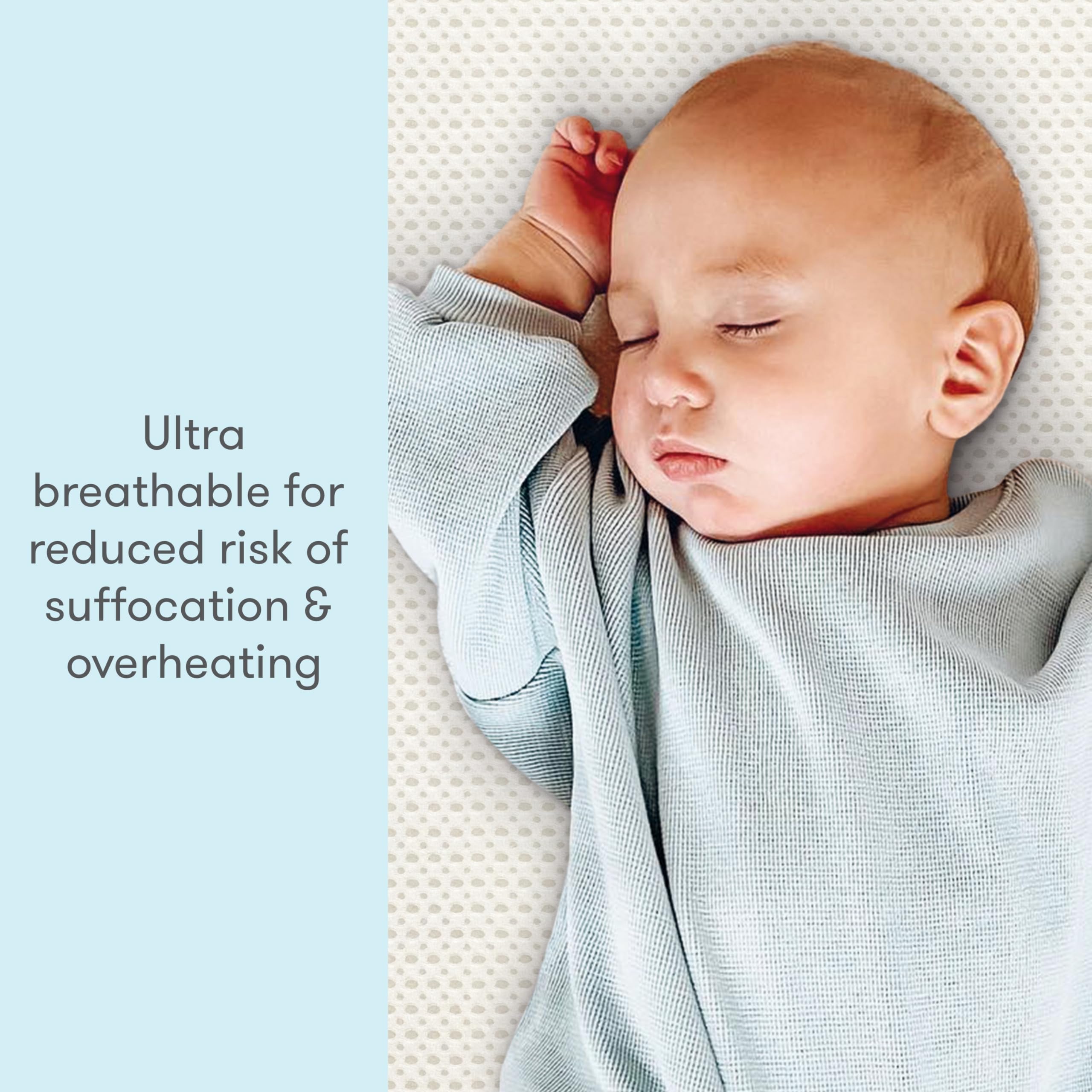 Breathable Washable Crib Mattress with Firm Support
