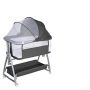 Bedside Bassinet for Baby, Adjustable Newborn Bassinet with Wheels