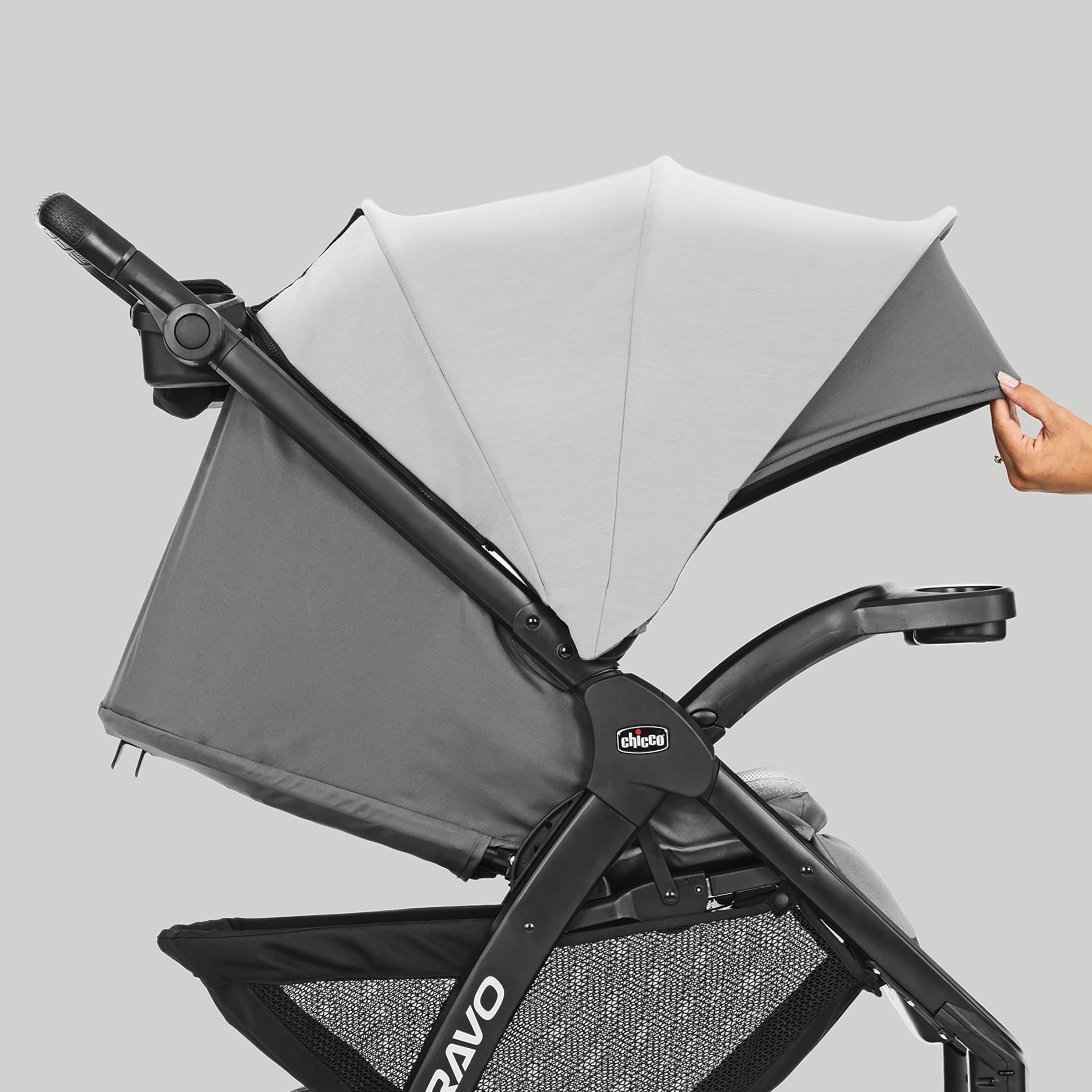 Bravo LE Trio Travel System, Bravo LE Quick-Fold Stroller with KeyFit 30 Zip Infant Car Seat