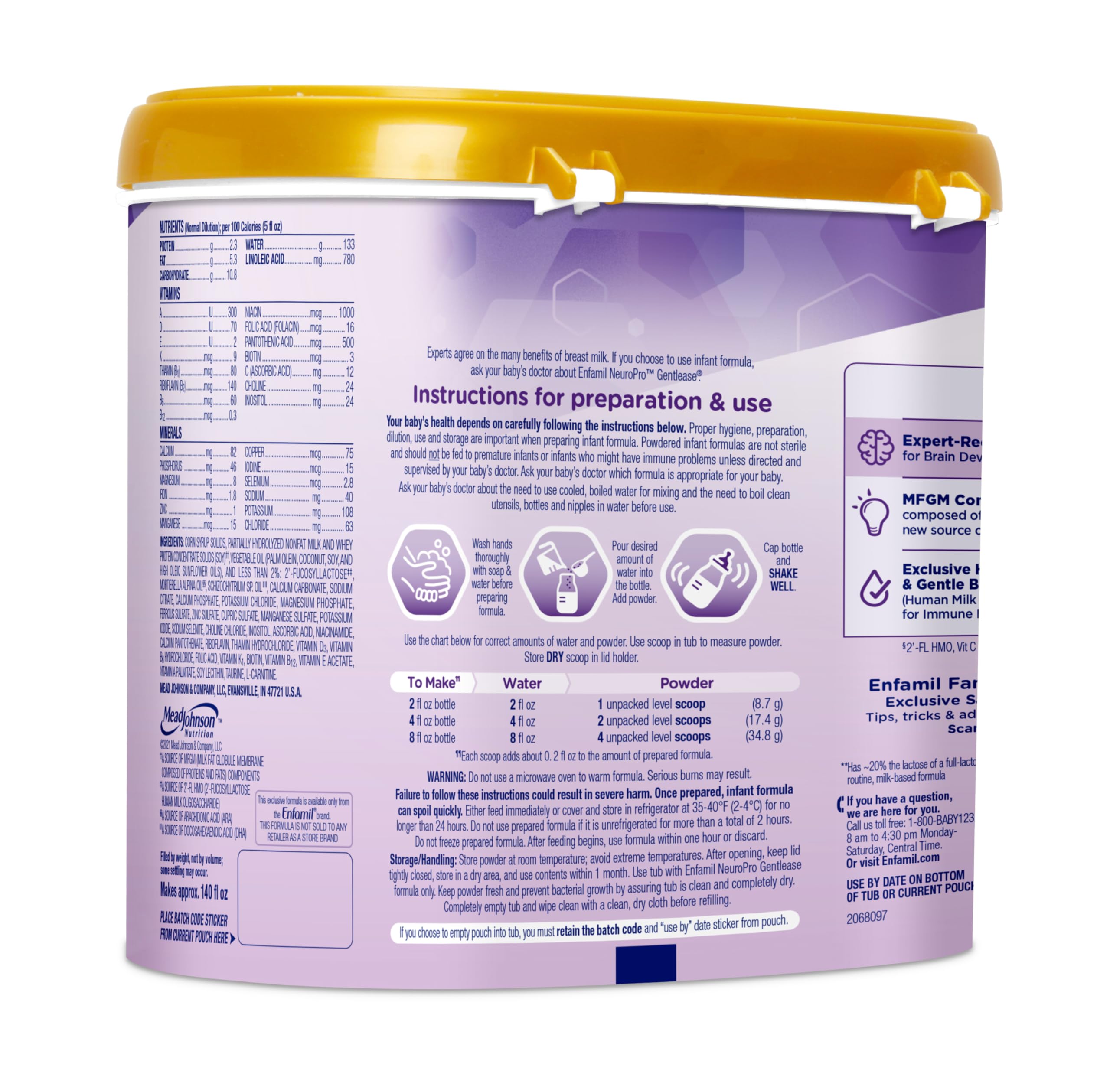 EnfamGentlease Baby Formula, Brain and Immune Support with DHA