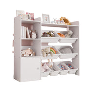 Kids Toy Storage Organizer, 4-Tier Toy Organizers W/8 Removable