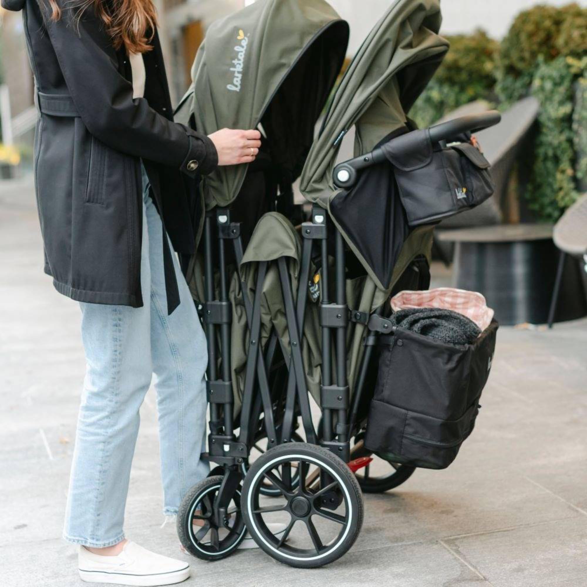 Caravan V3 Stroller, 2-Seater Kids Wagon, 207 lb Capacity, Byron Black