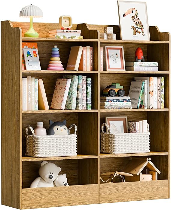 Toy Storage Organizer, 5 Tier Kids Bookshelf, 10 Cube Toddler Bookcase