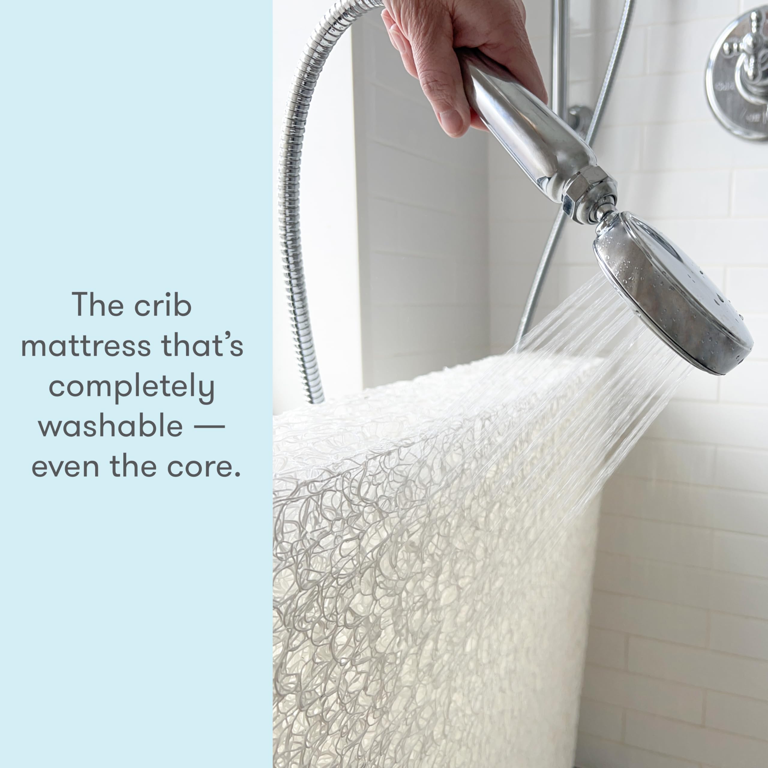 Breathable Washable Crib Mattress 2-Stage Infant Toddler