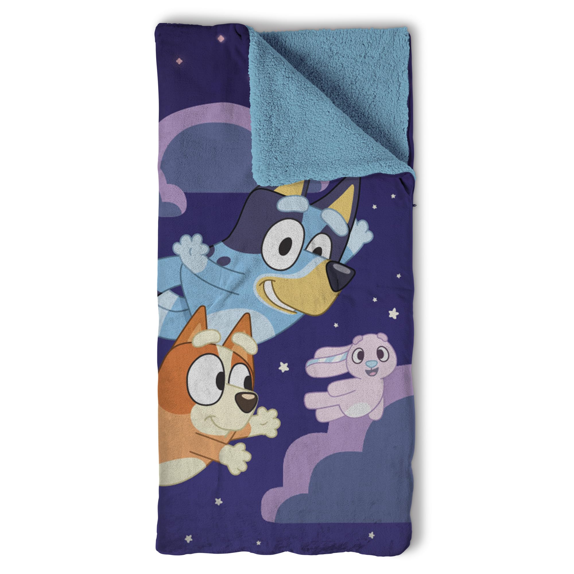 Bluey Slumber Bag with Silk Touch Blanket - Bluey Toys for Boys and Girls