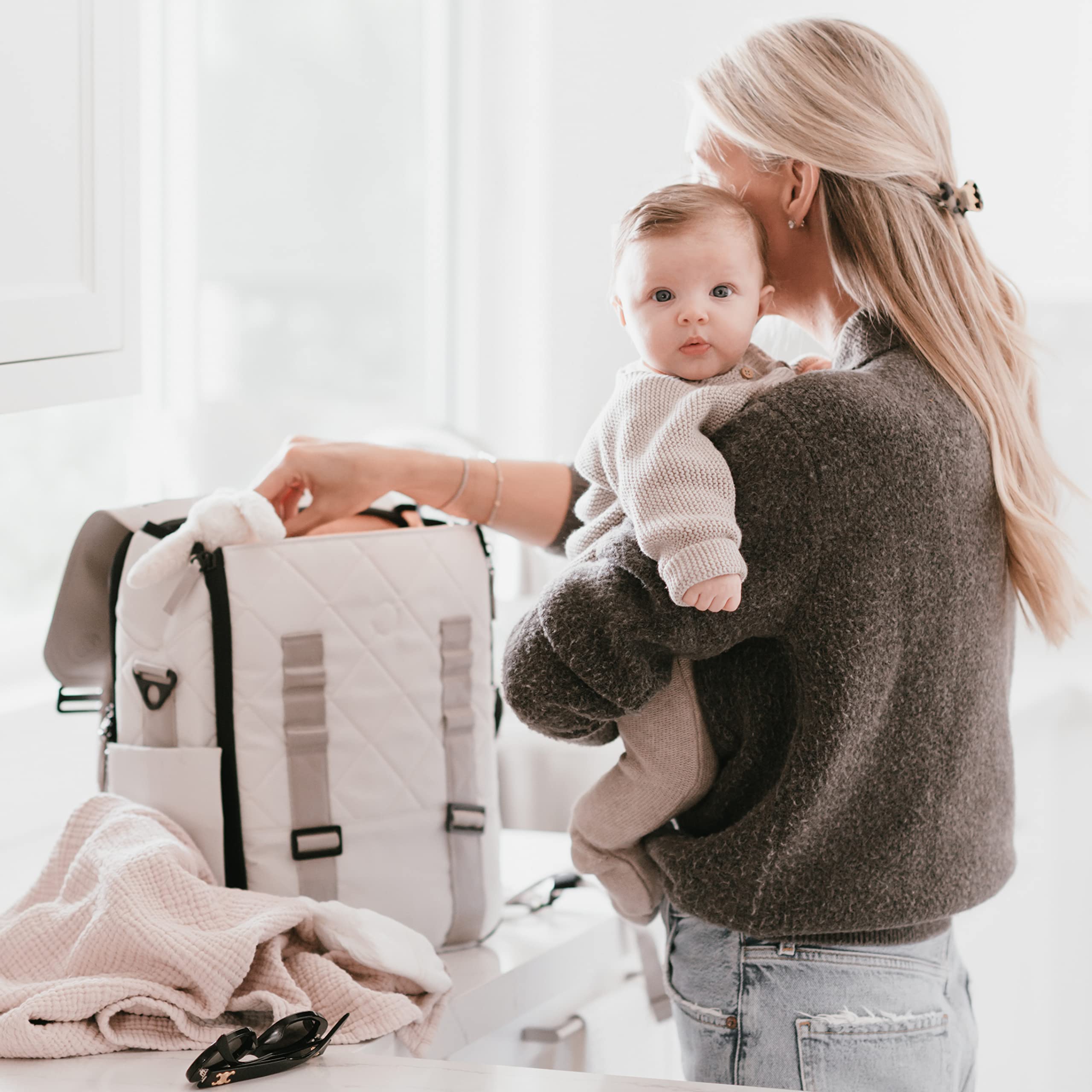 Willow Eco-Friendly Diaper Bag Backpack - Unisex Baby Diaper Bag