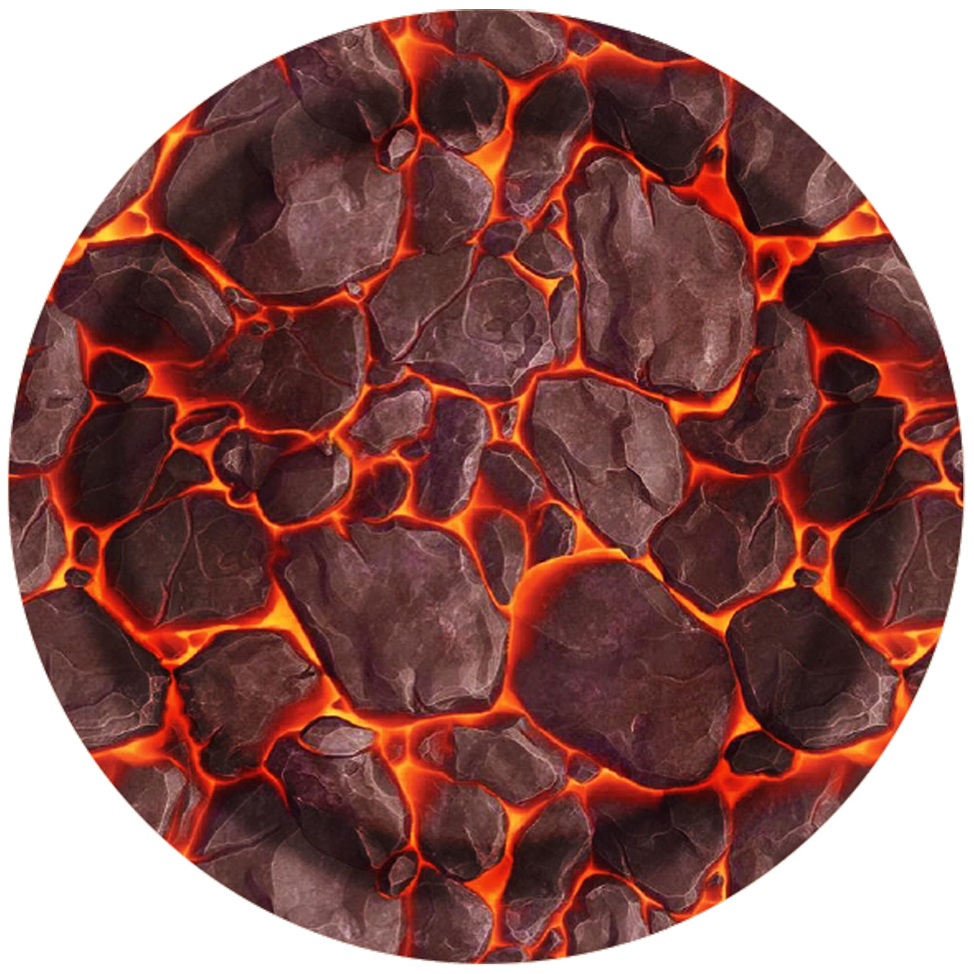 Volcano Birthday Paper Plates Napkins Fire Flame Disposable Tableware Set Party Supplies