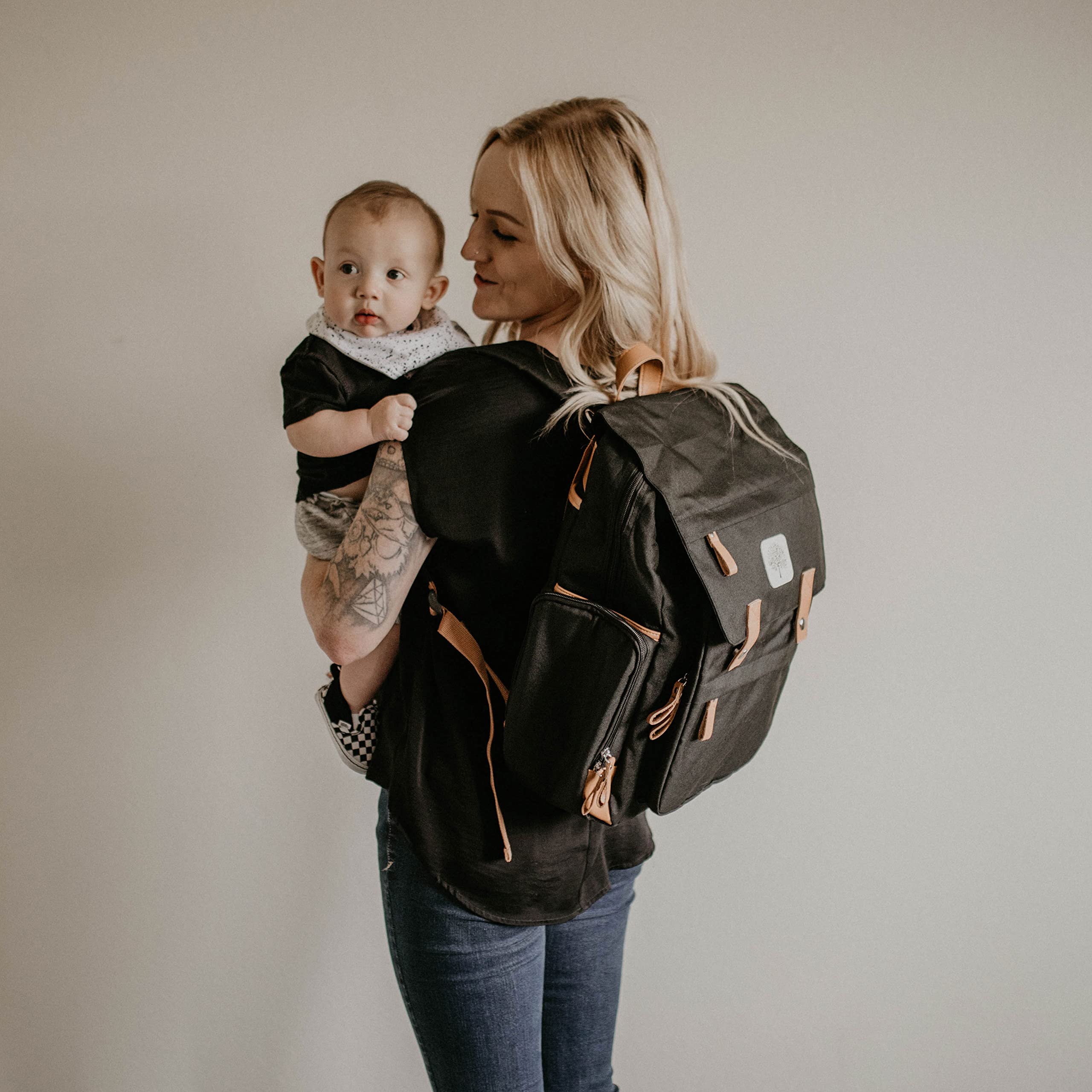 Diaper Backpack - Large Diaper Bag with Insulated Pockets
