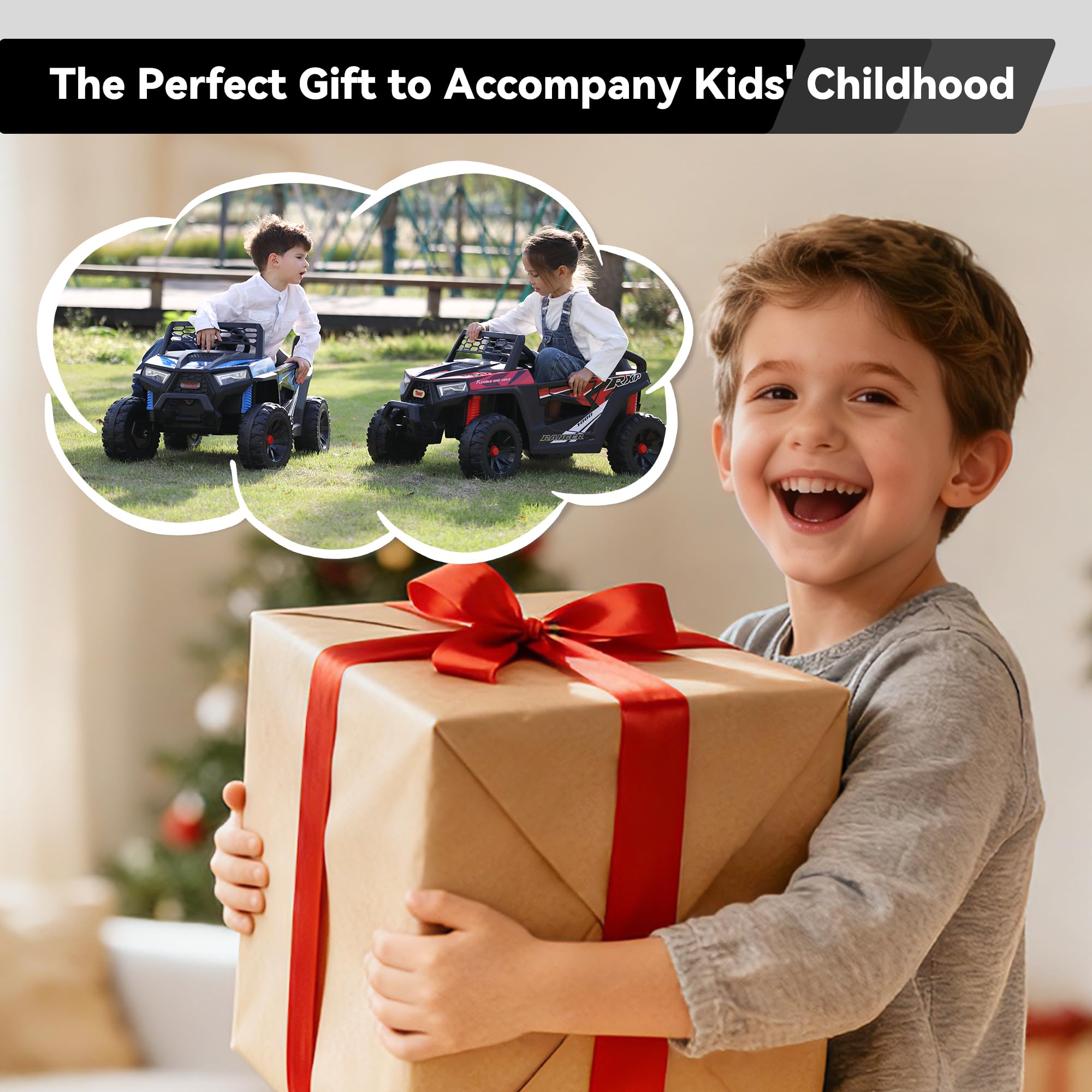 12V Kids Electric Ride-On Truck with Dual Motors