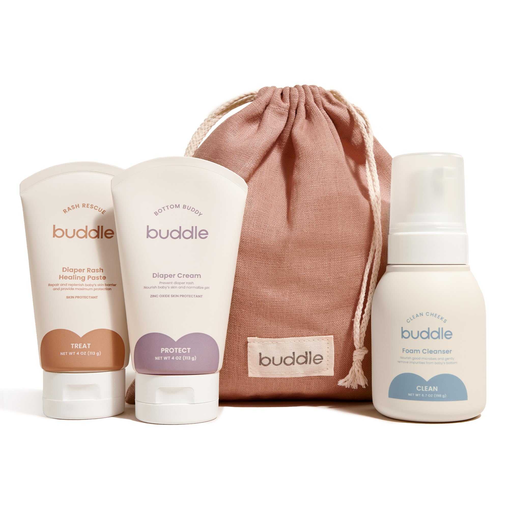 Diaper Rash 3-Piece System, 40% Zinc Oxide Ointment, Diaper Cream