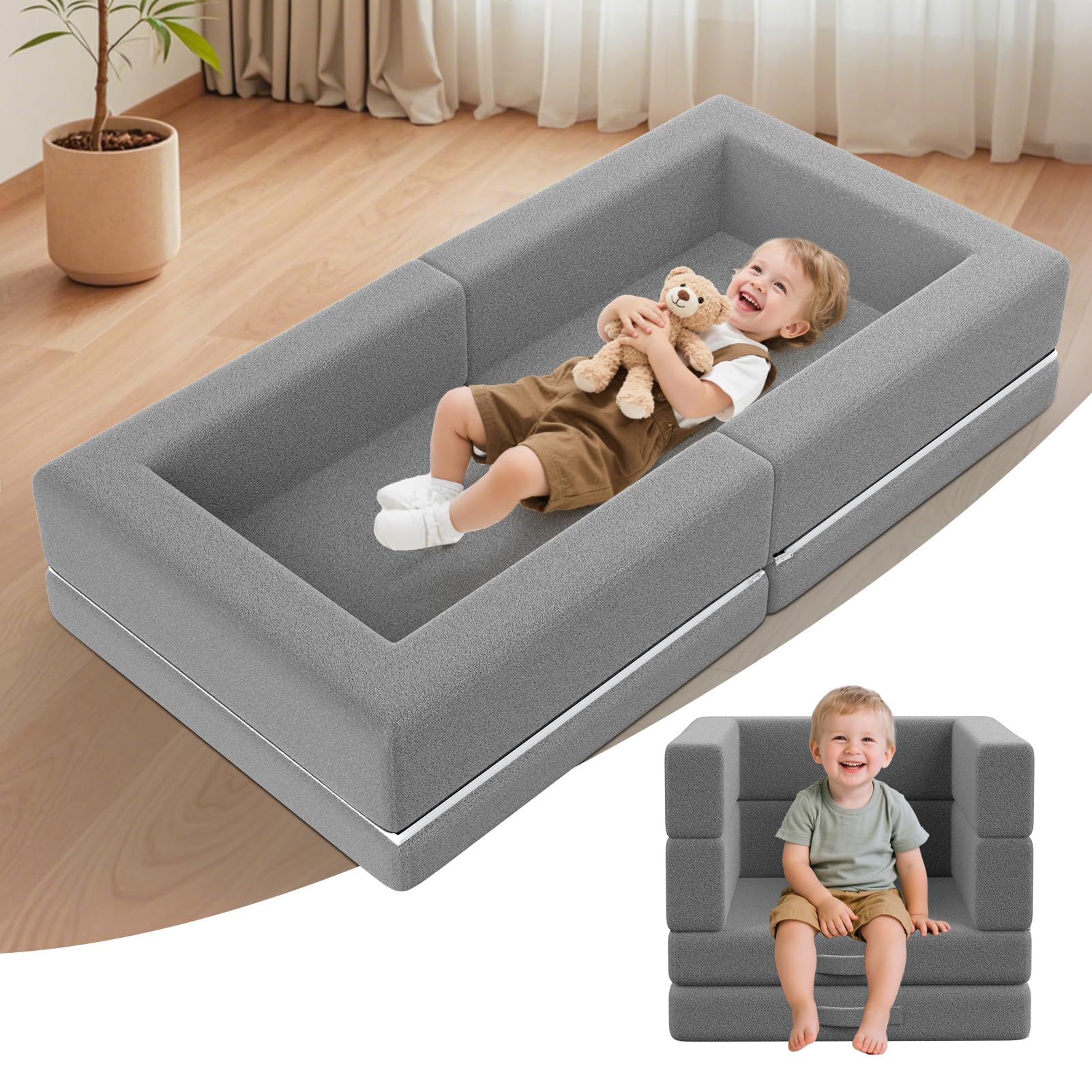 Portable Toddler Travel Bed: Foldable & Soft