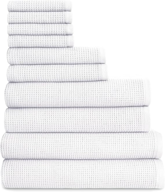 Complete Waffle Bath Bundle - 60% Cotton 40% Viscose from