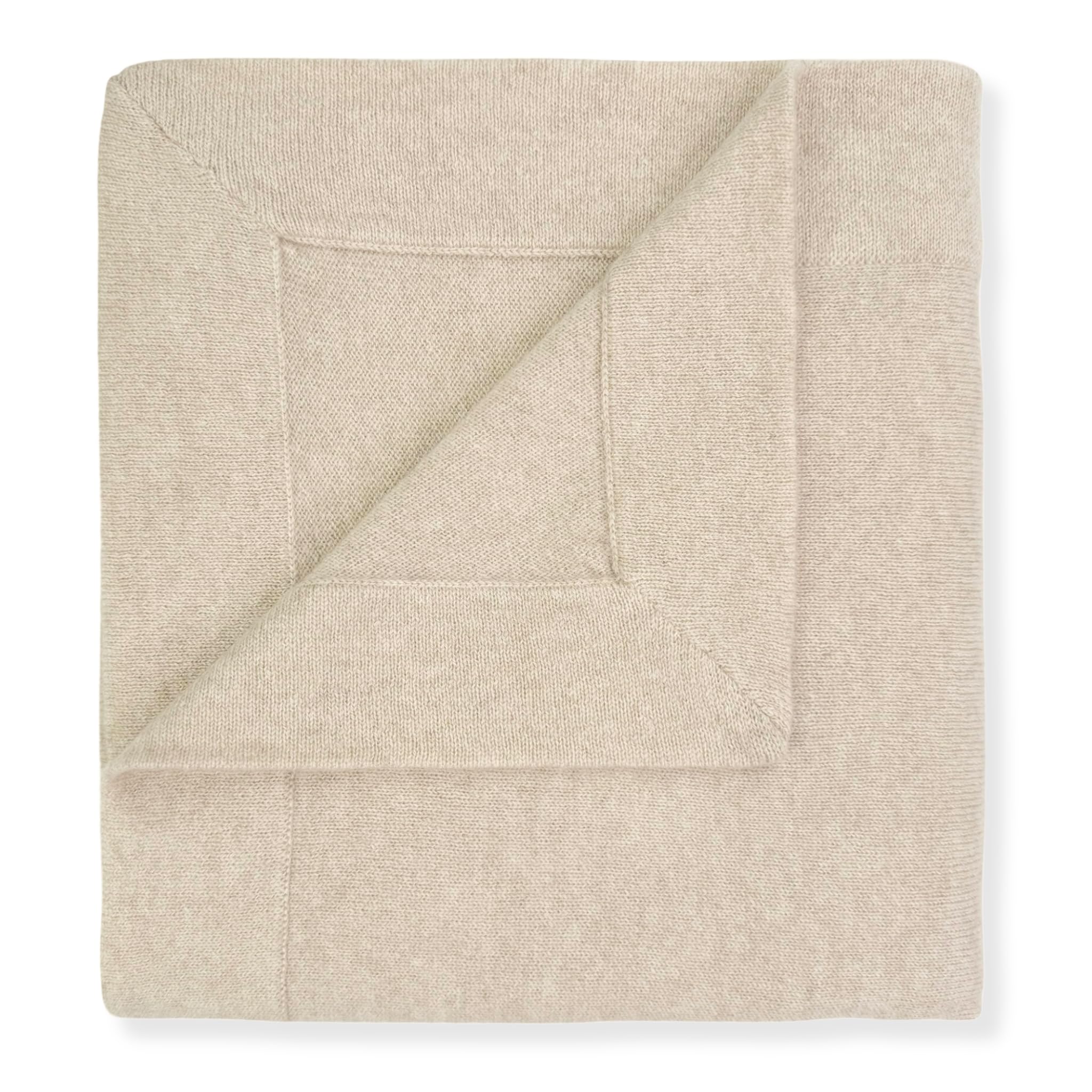 BABY 100% Cashmere Baby Blanket Luxe Knit Design in Brown Sugar