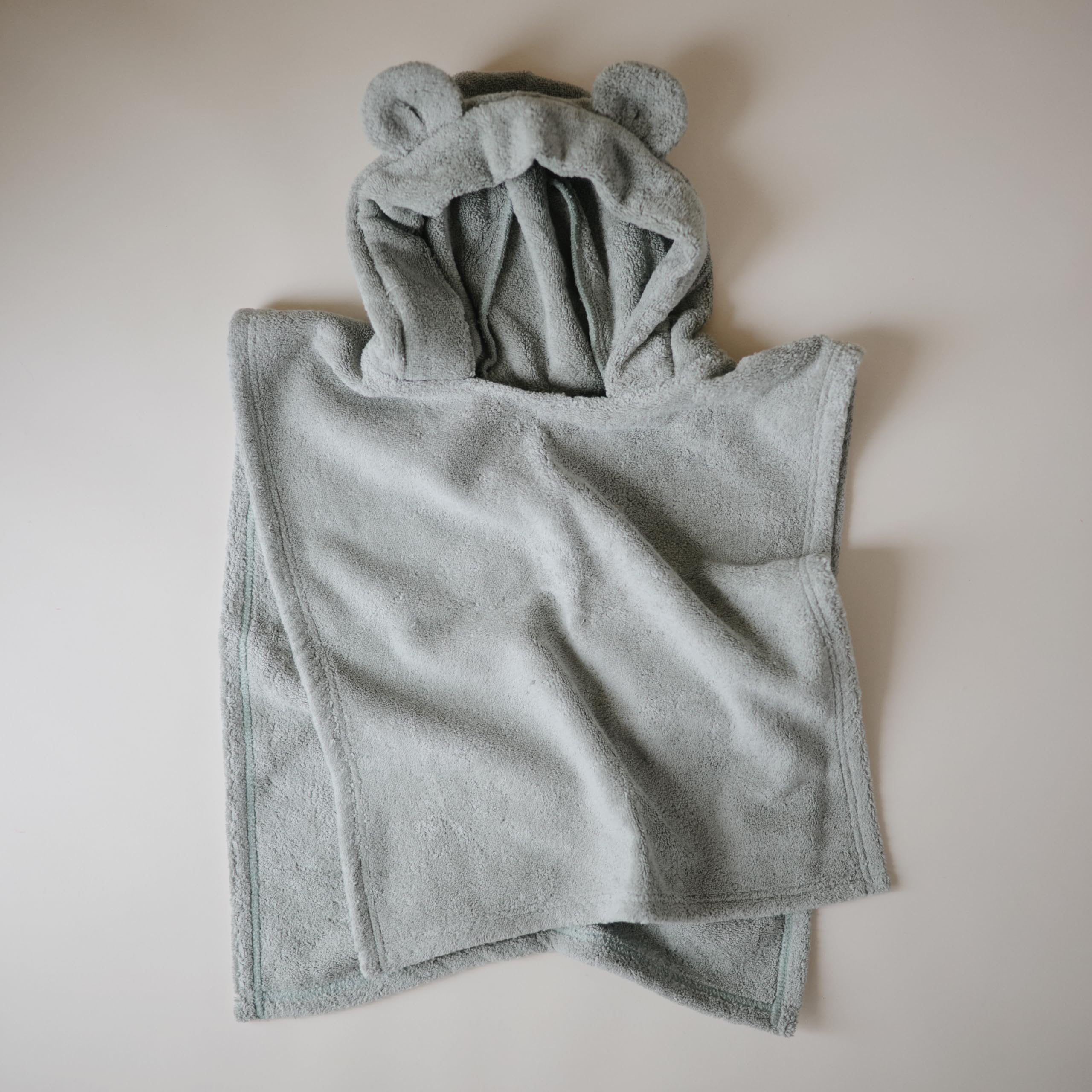 Towel for Toddlers and Kids (Moss) | Organic Terry Cotton | Ages 1-3 Years