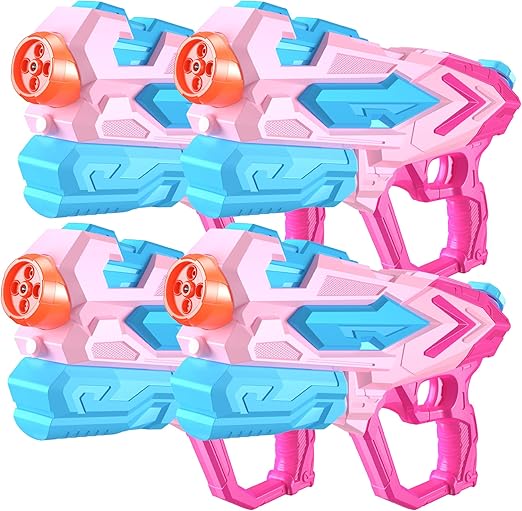 Water Gun for Kids, Super Squirt Guns Water Soaker Blaster - 4 Shooting