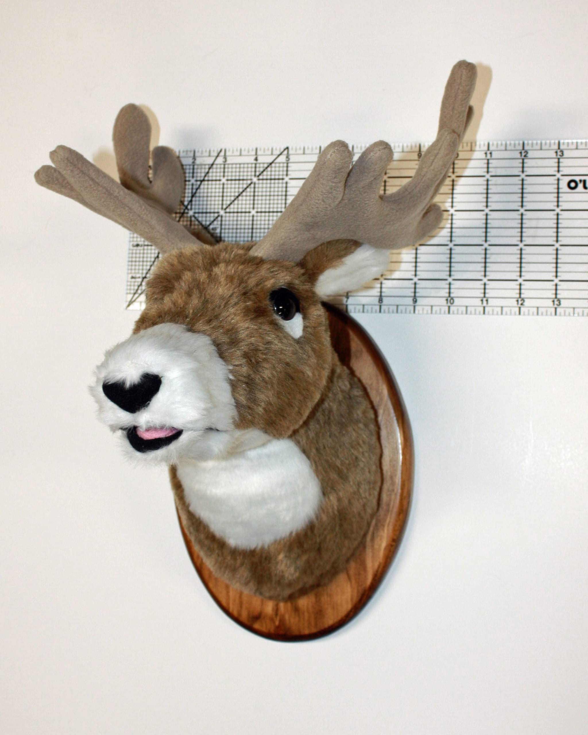 Deer Small Plush Stuffed Animal Plaque Mount