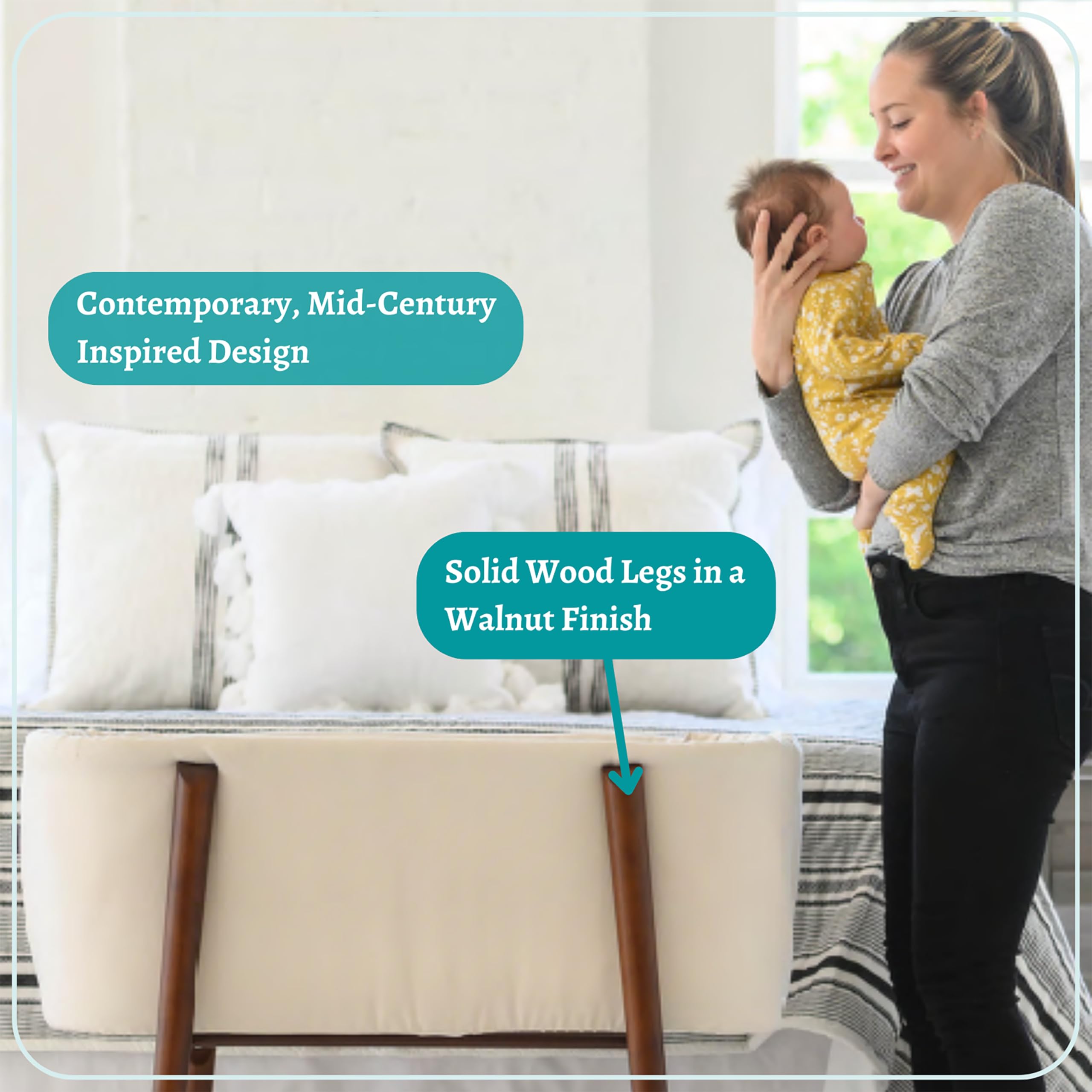 Portable Baby Bassinet with Extra Deep Walls