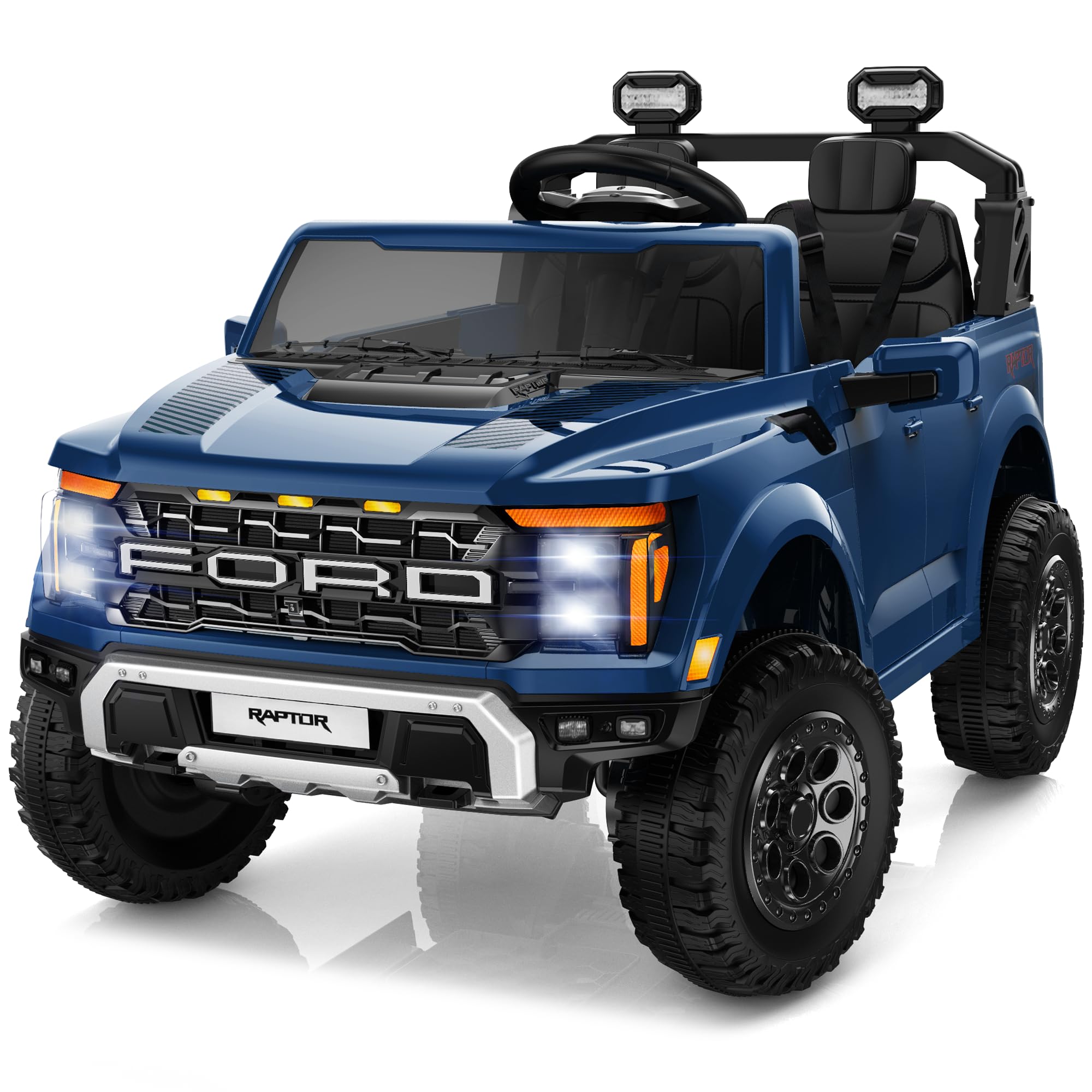 ENYOPRO 24V Ride on Toys for Big Kids, Licensed Ford F-150 Raptor Kids Electric Car