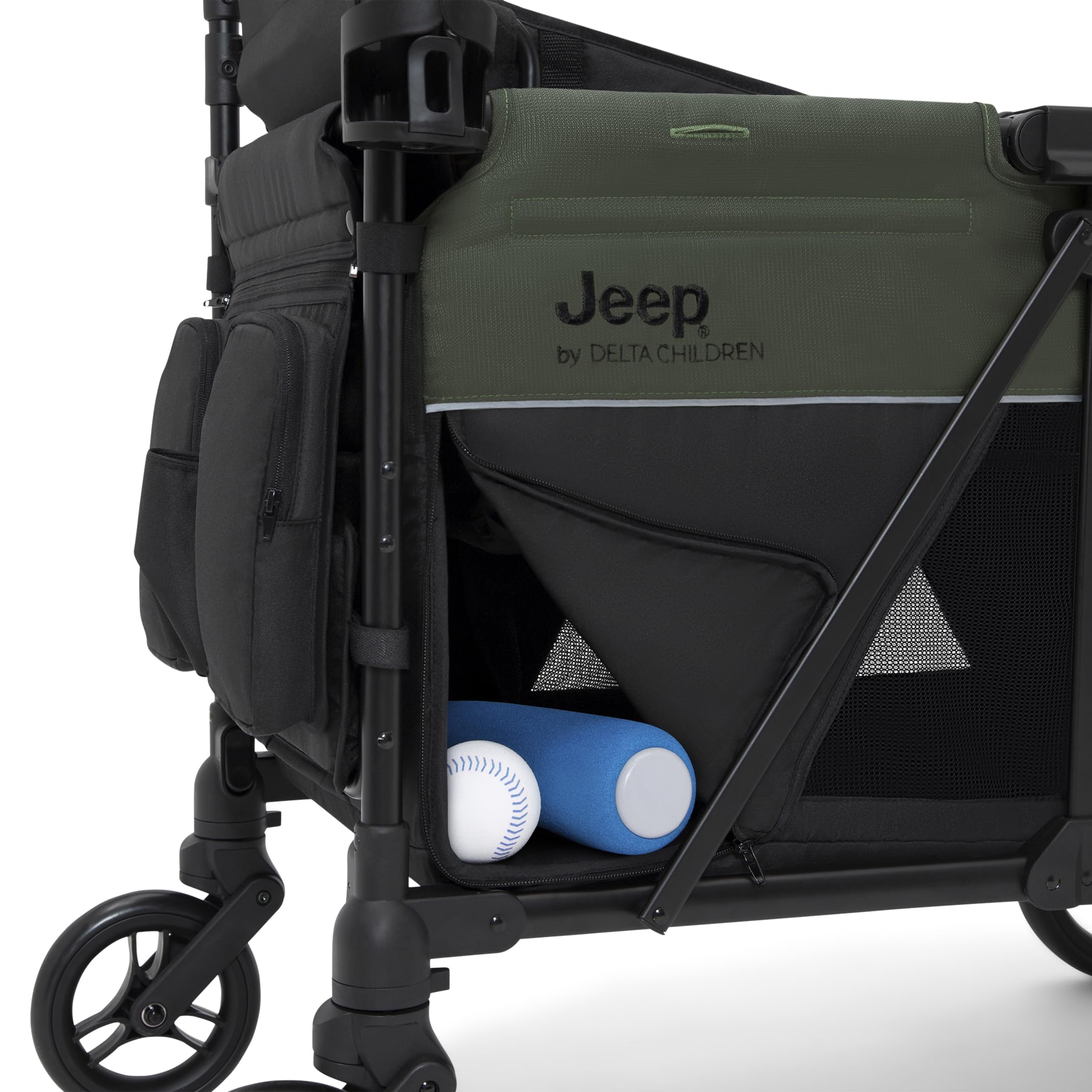 Stroller Wagon by Delta Children Premium Wagon for 2 Kids with Convertible Seats