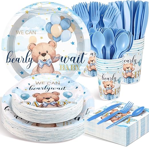175 Pcs Strawberry Baby Shower Paper Plates Napkins Cups Gender Reveal Party Supplies