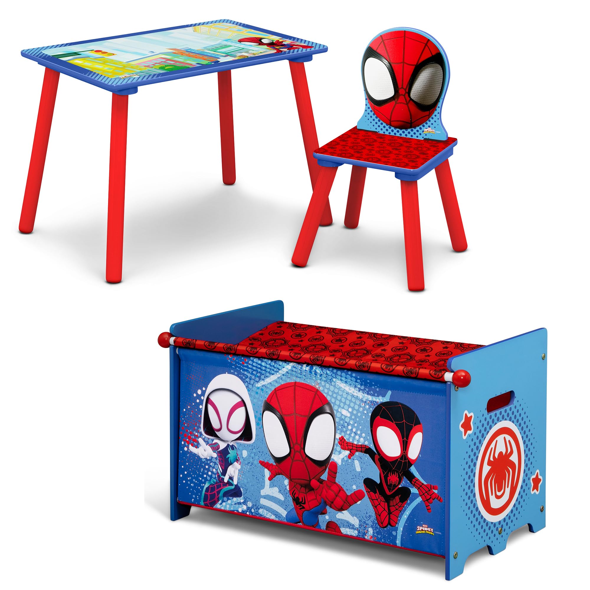 Marvel Spidey and His Amazing Friends 3-Piece Toddler Playroom Set