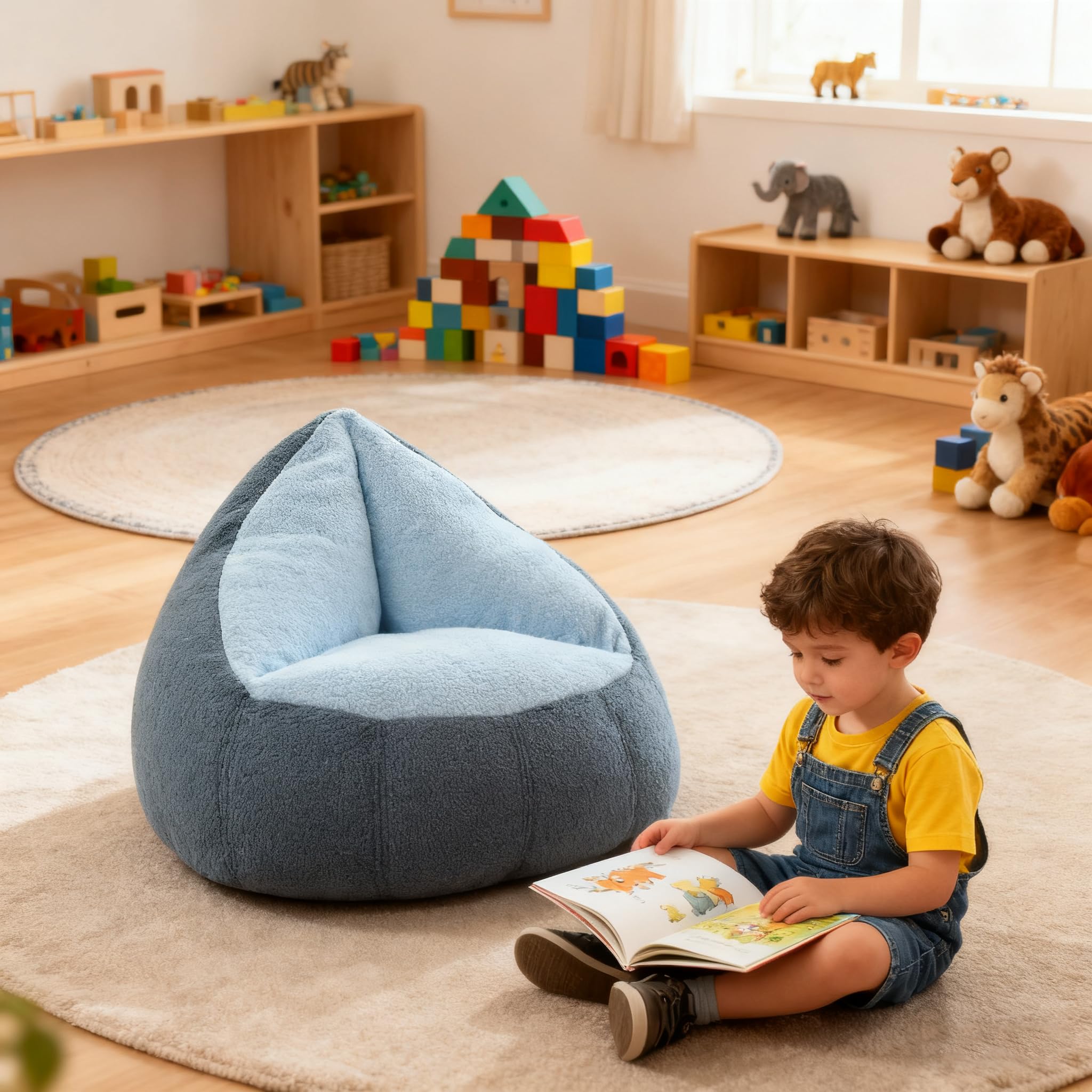 Memory Foam Kids Bean Bag Chair