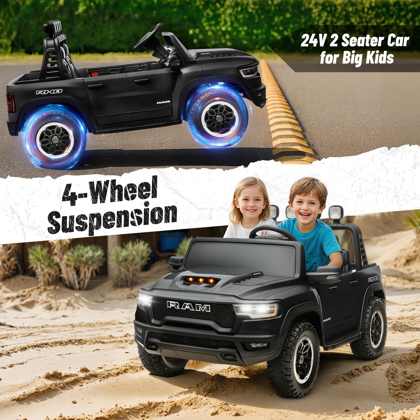RAM 1500 RHO 24V Ride-On Truck for Kids