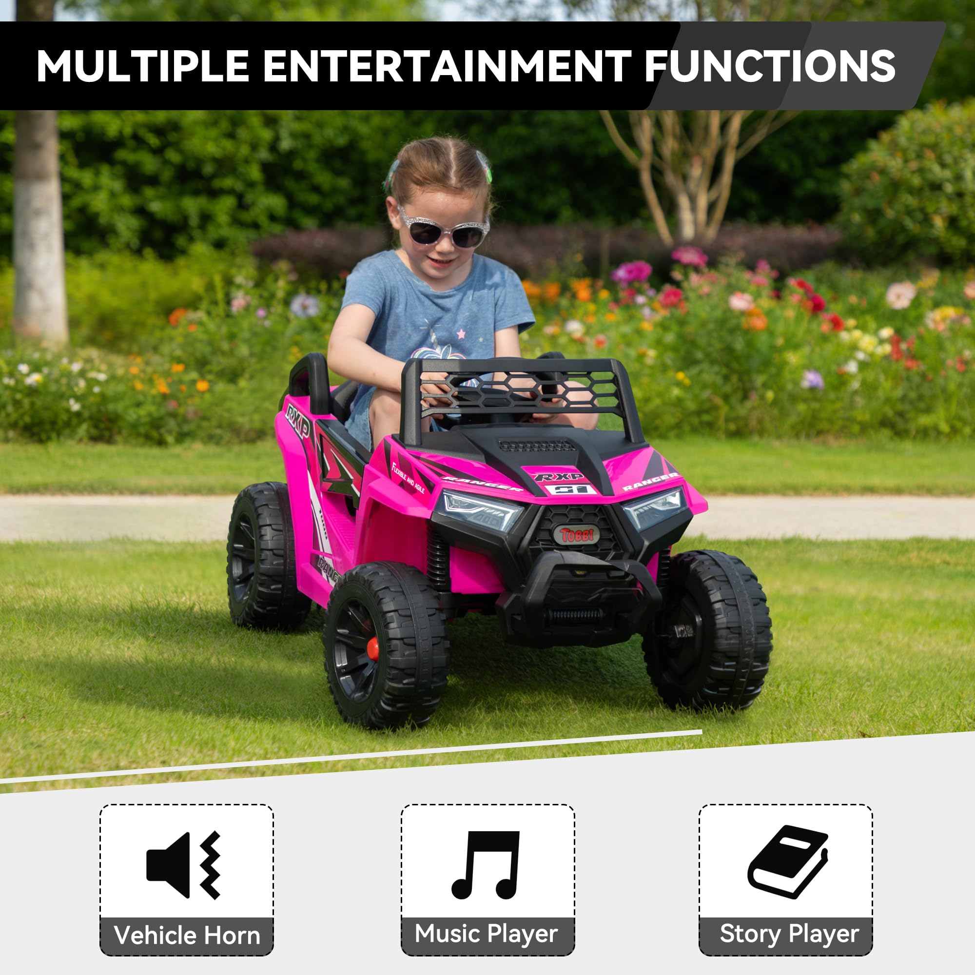 Kids Electric Ride-On Truck with Dual Motors
