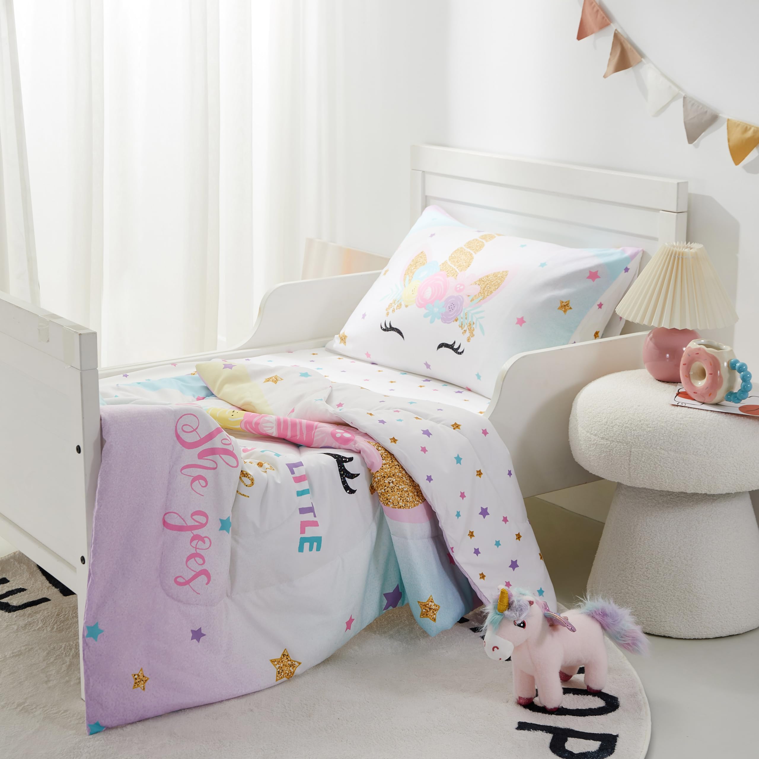 Piece Toddler Bedding Set, Includes 1 Flat Sheet